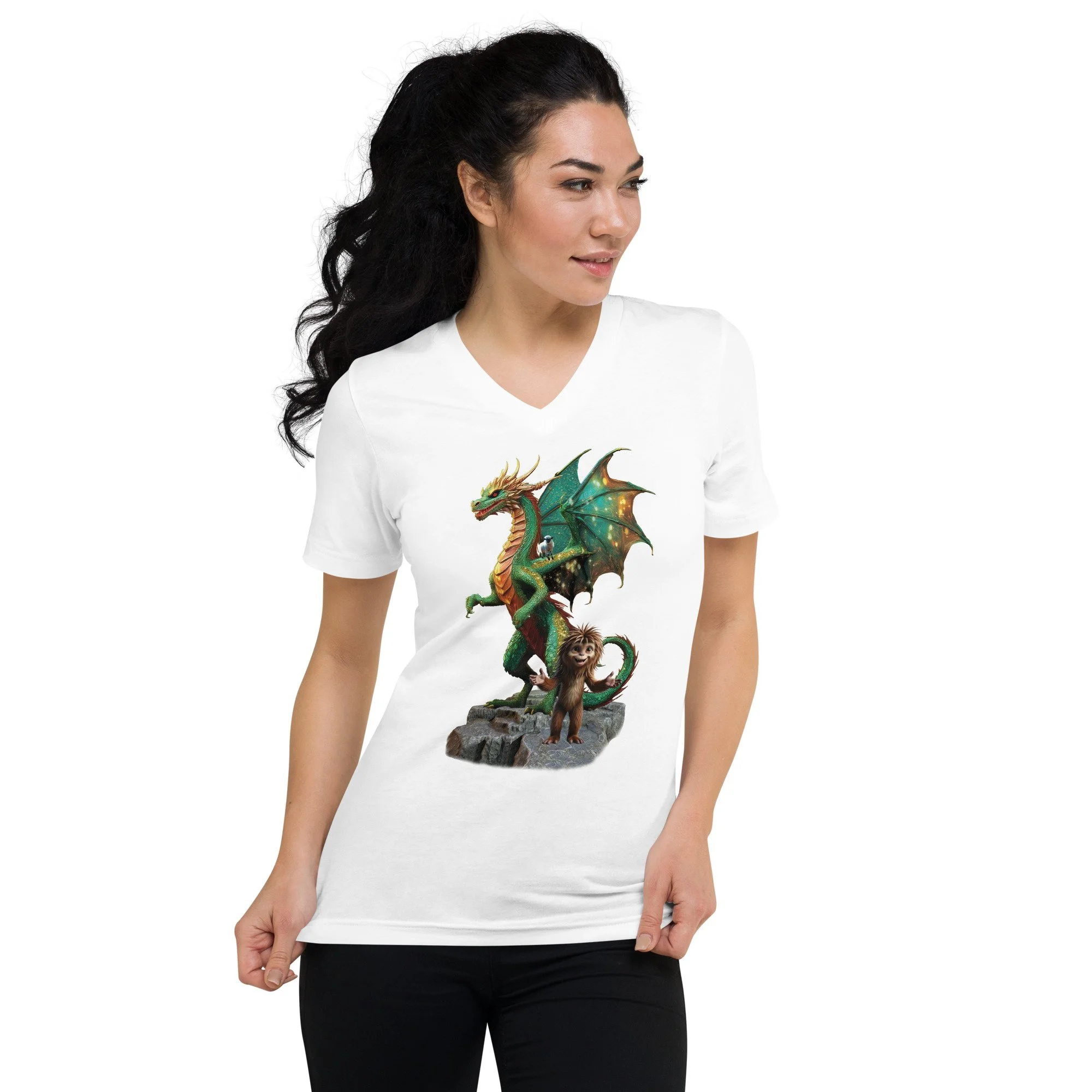 Dialogue Trio Unisex Short Sleeve V-Neck T-Shirt
