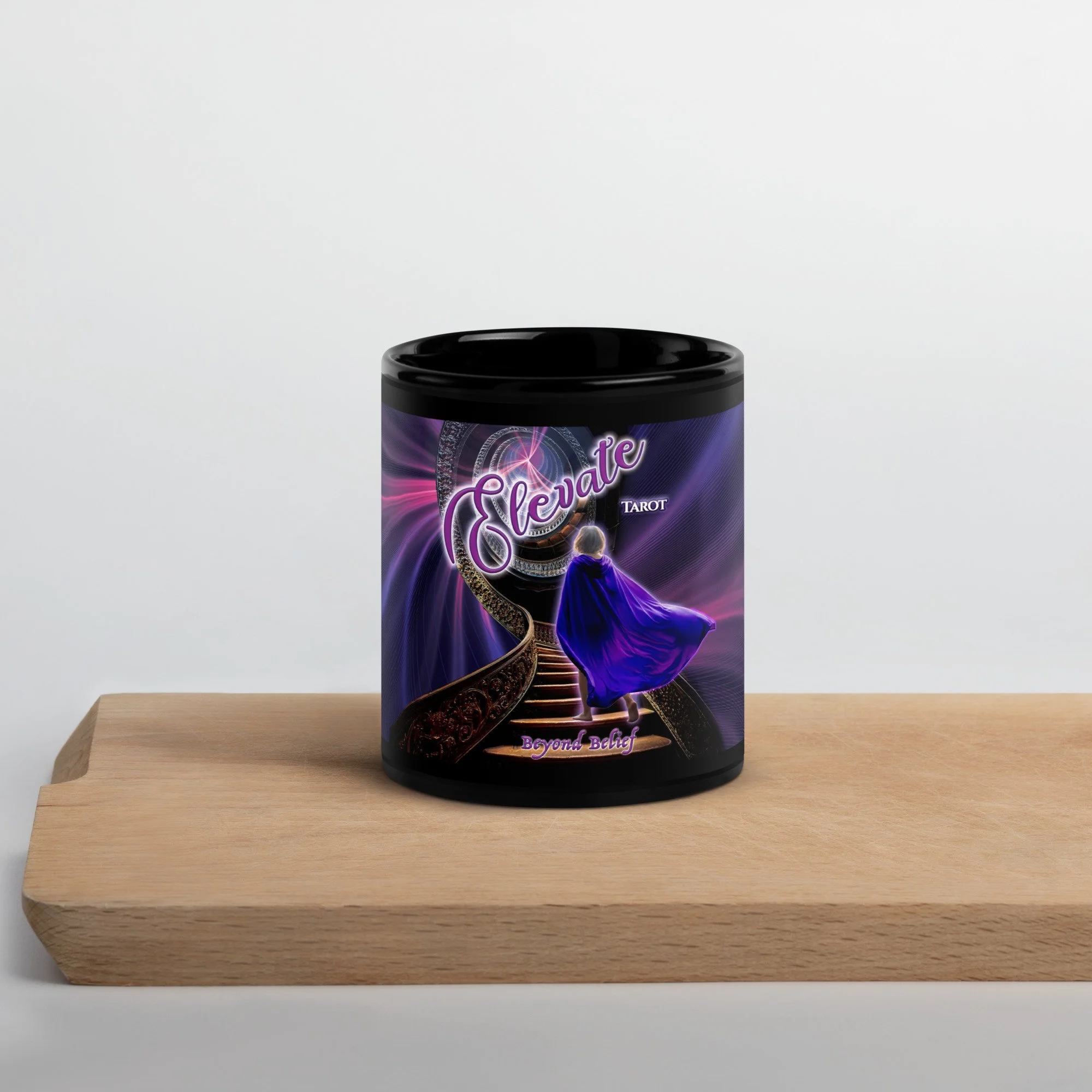 Elevate 11 oz or 15 oz Black Ceramic Mug