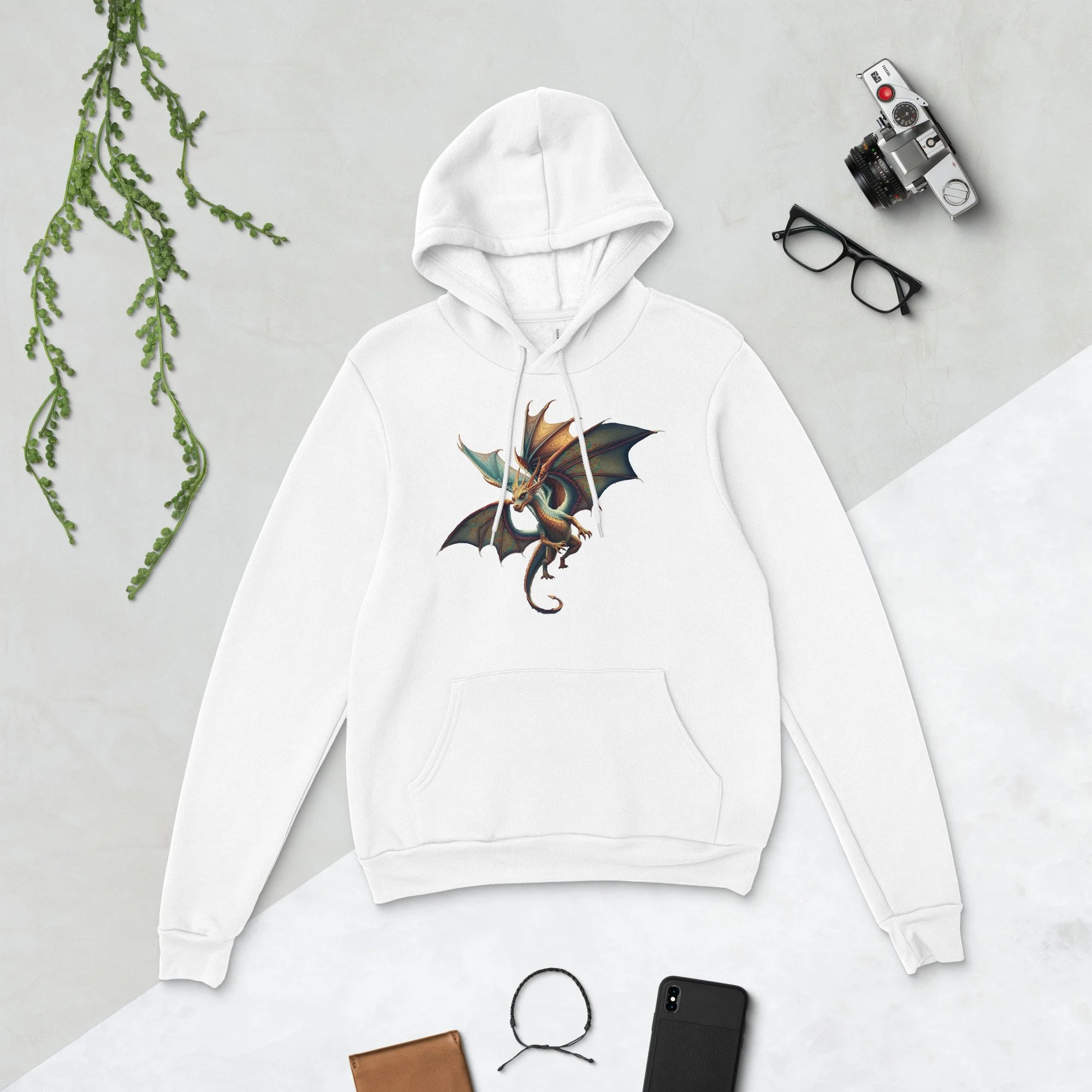 Dialogue Dragon Unisex Hoodie Front & Back Printing