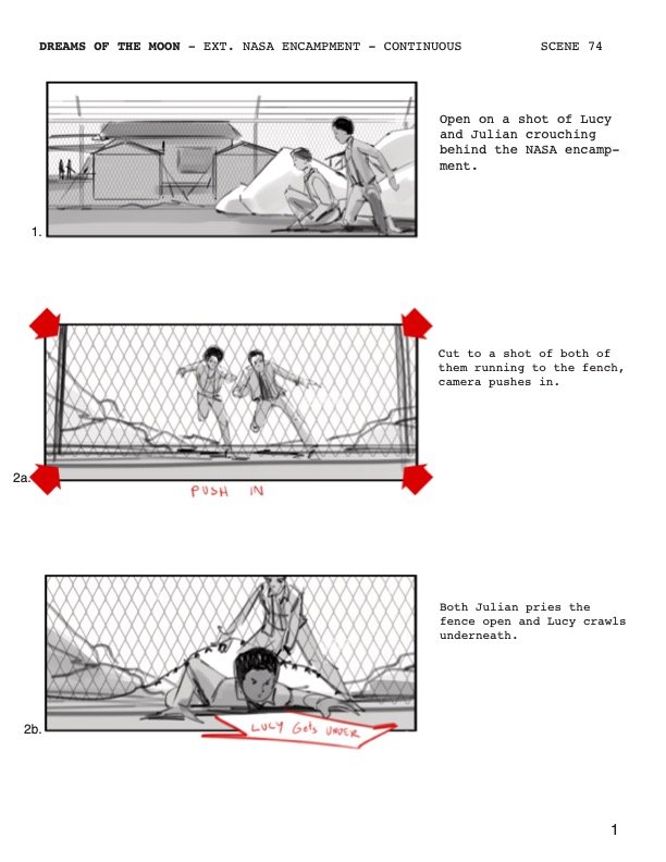 NASA ENCAMPMENT SCENES 74-81