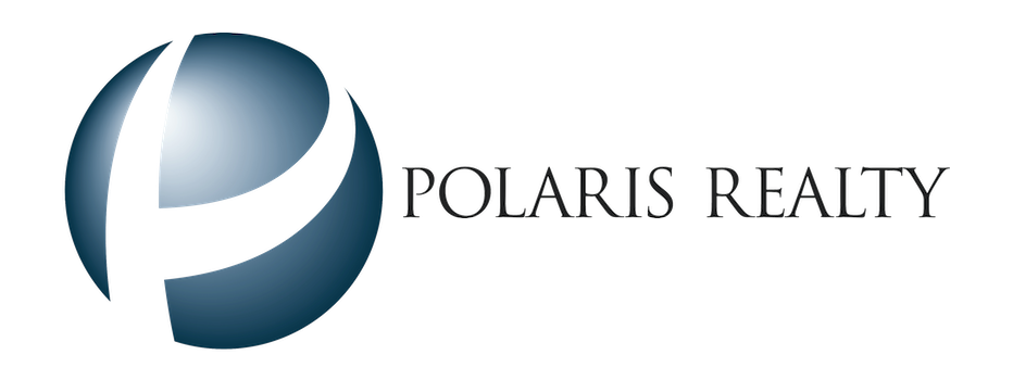 Polaris Realty logo with a stylized 'P' in a spherical design and the company name next to it.