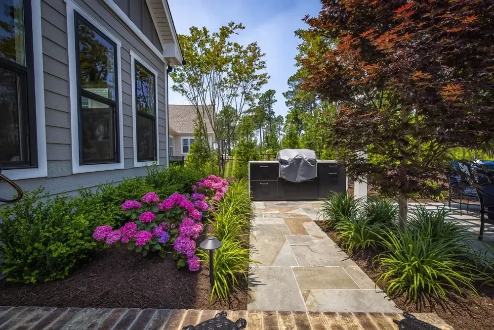 Landscape installation in River Bluffs, NC