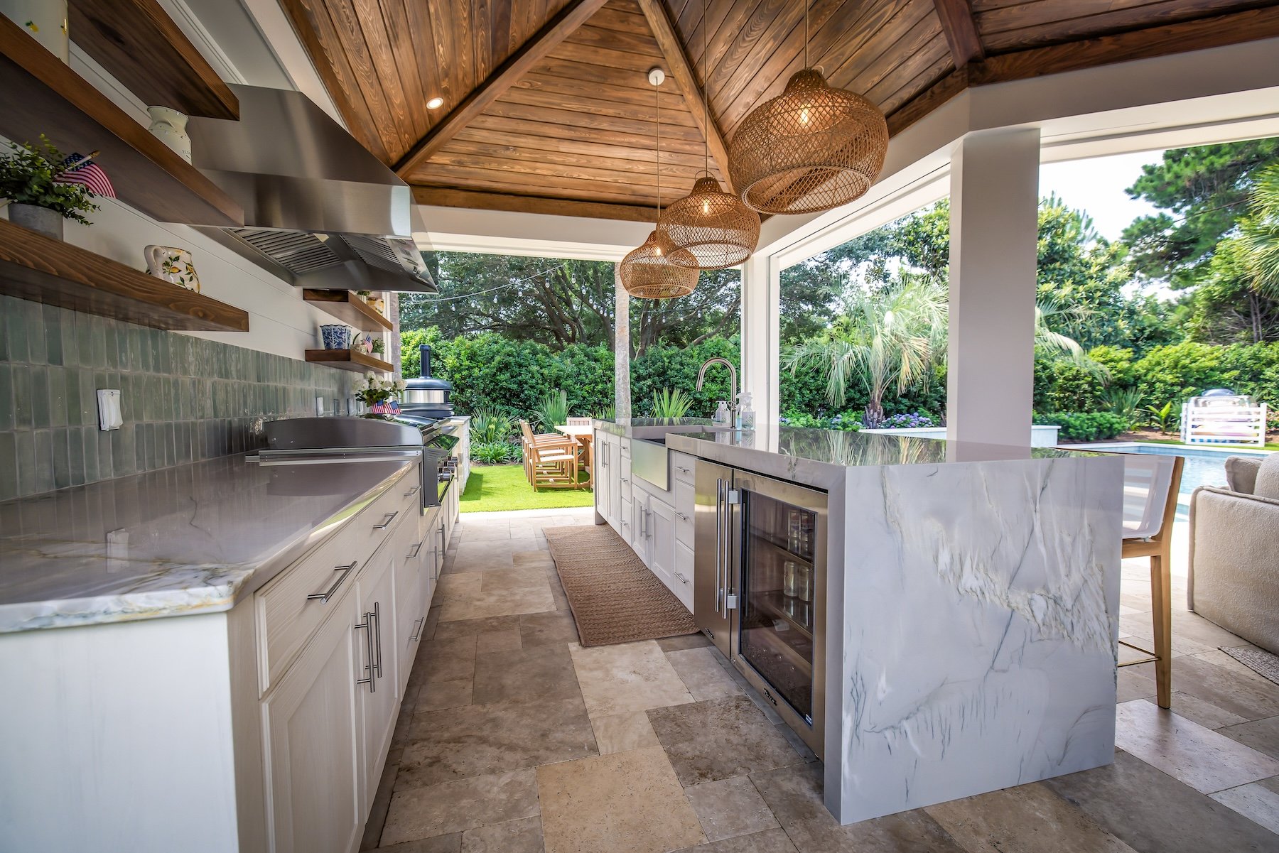 Outdoor kitchen in Wilmington, NC.