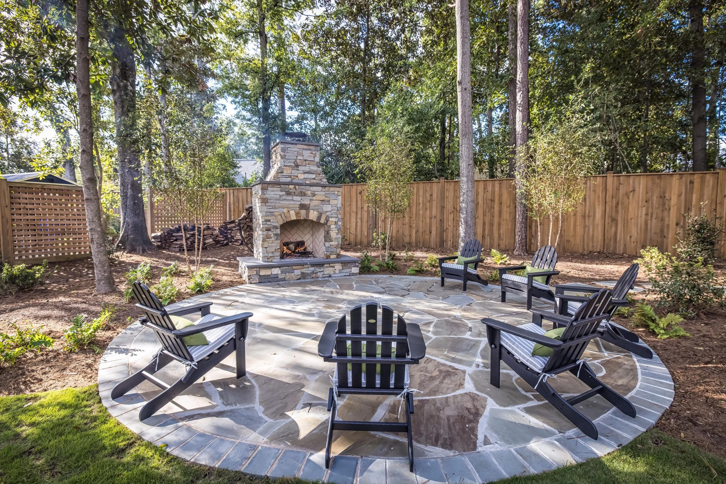 Outdoor living kitchen built beside a coastal-style patio in Wilmington, NC