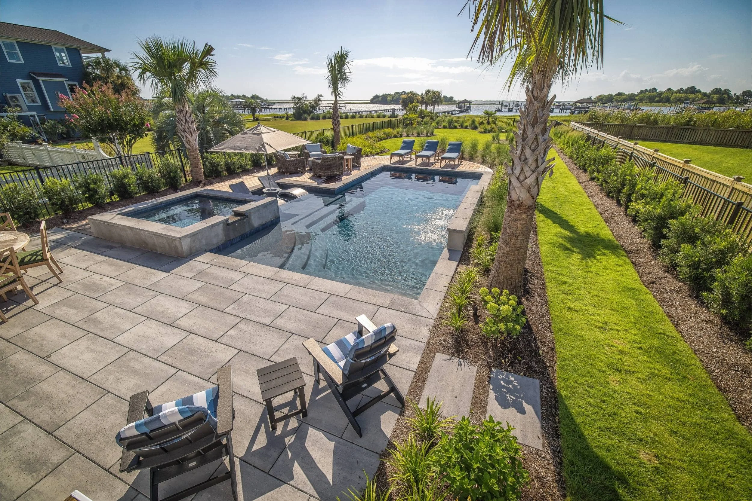 A professionally designed landscape design project with modern architecture in Ogden, NC