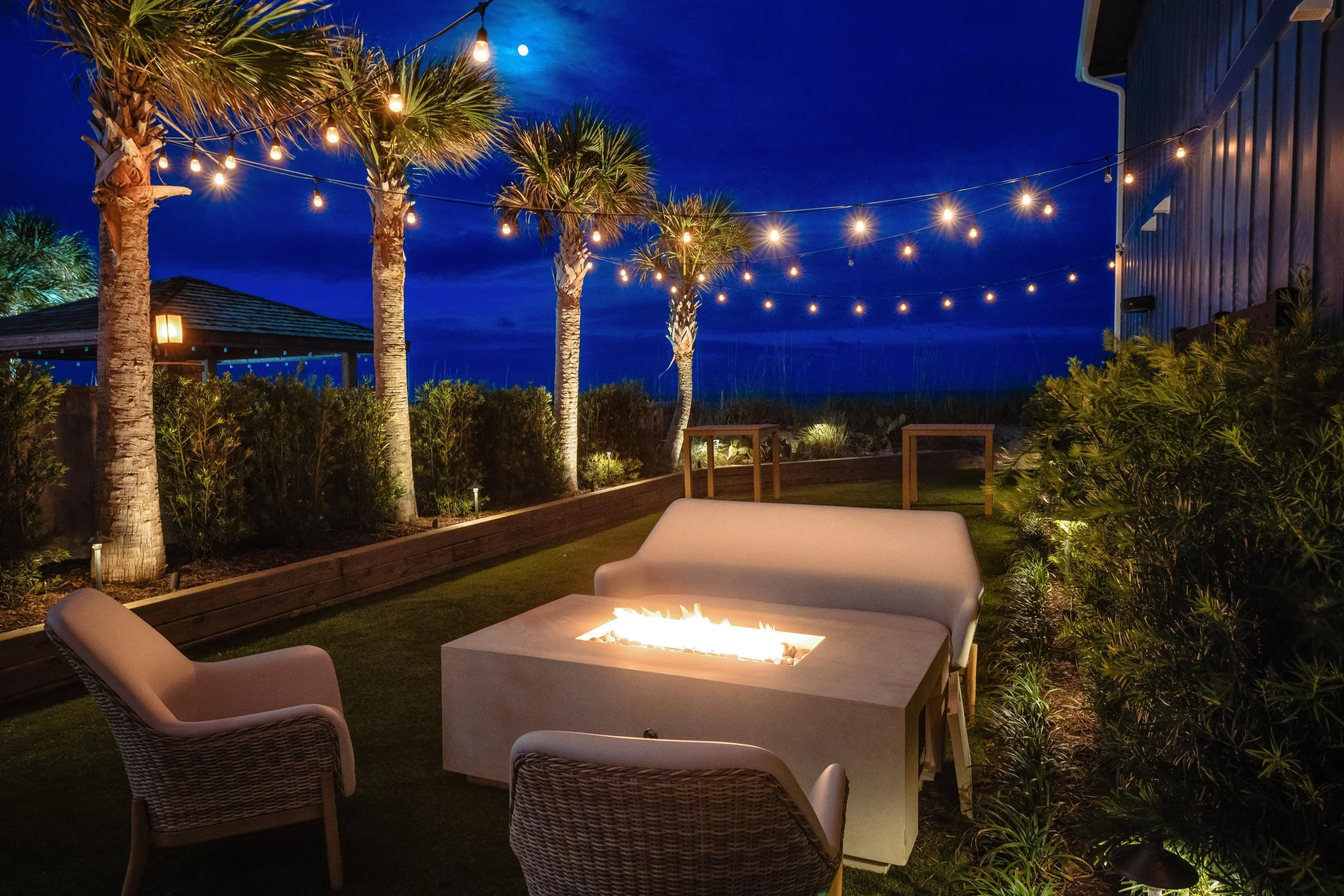 Landscaping near me project featuring coastal shrubs in Hampstead, NC