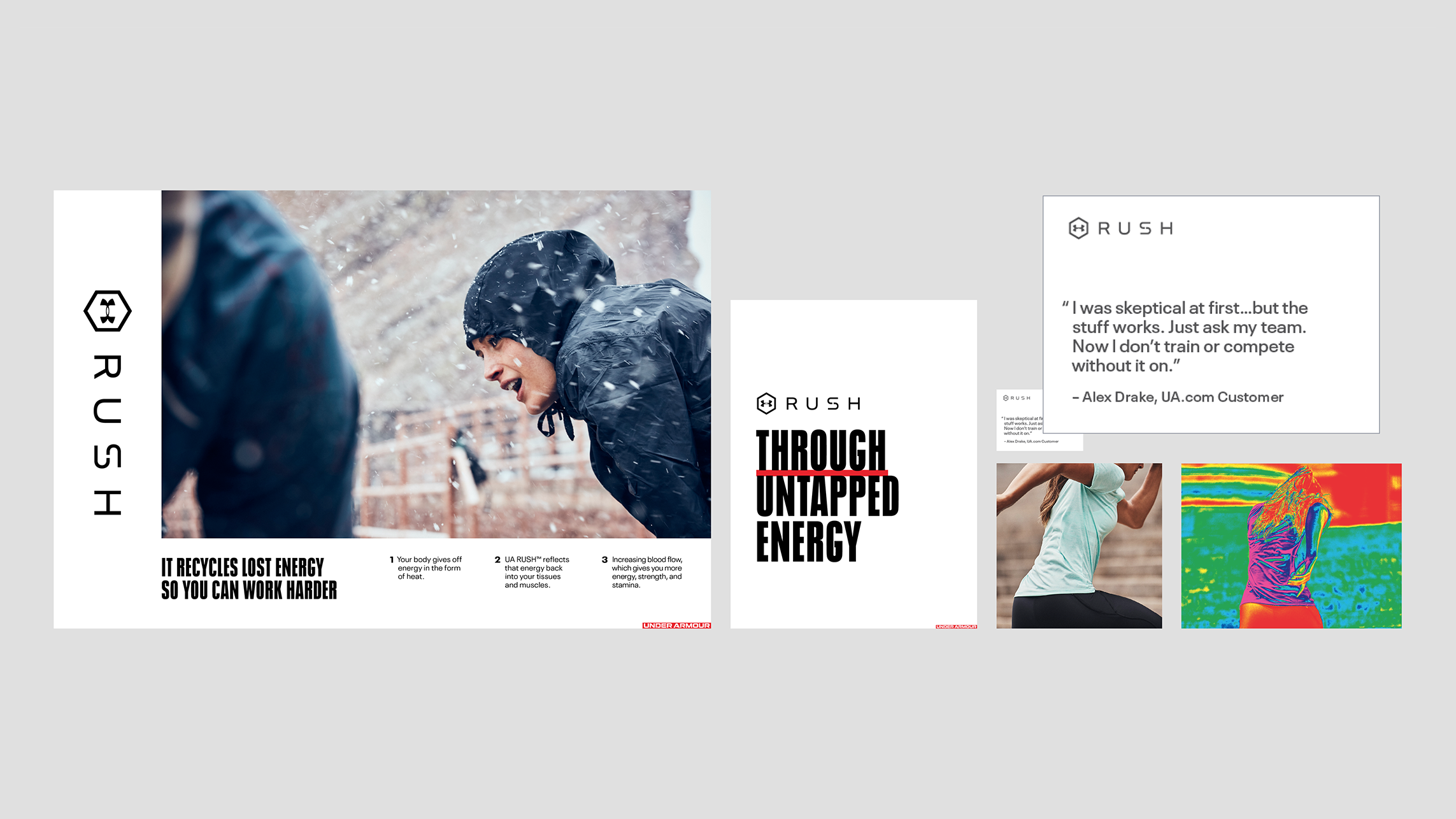 Together, the design system delivered a consistent visual communication experience across zones — combining imagery, headlines, product features, and expert testimonials to give consumers multiple ways to engage with the product story at every touchp