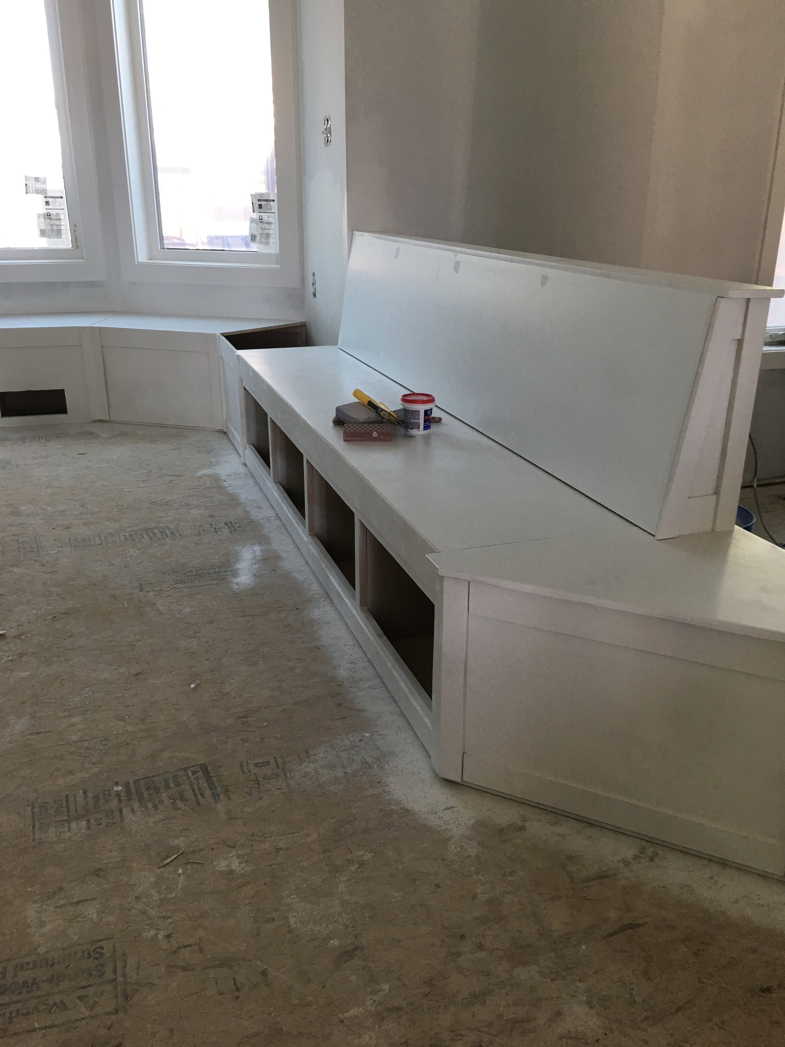 Custom built in furniture and finishing