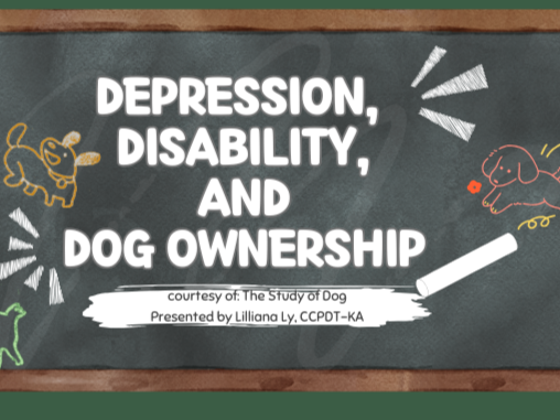 Depression, disability, and dog ownership webinar