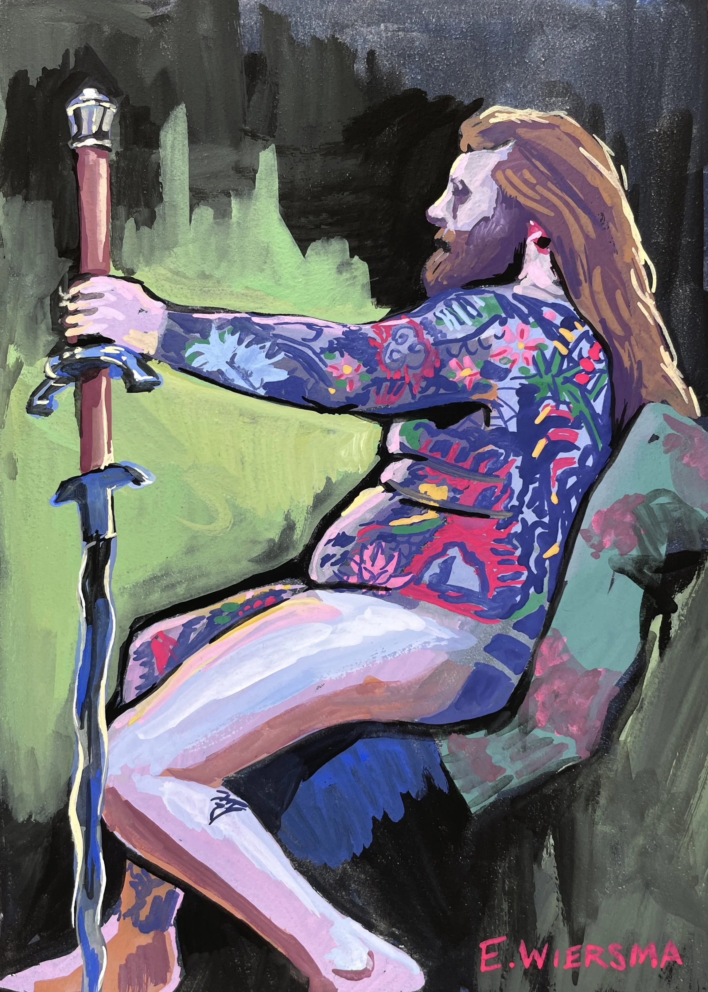gouache on aquaboard
5"x7"
2024
SOLD