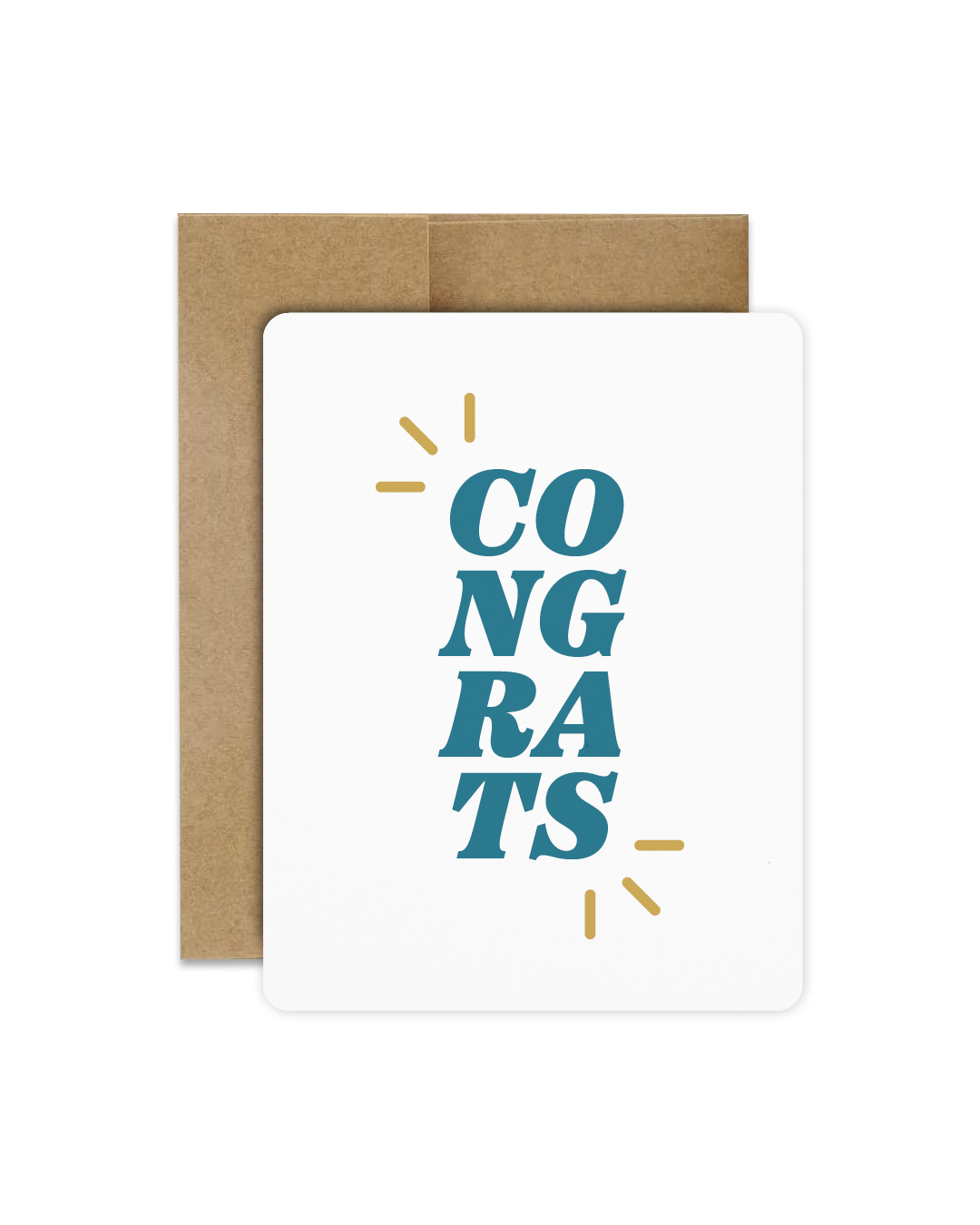Congrats Greeting Card (Blue)