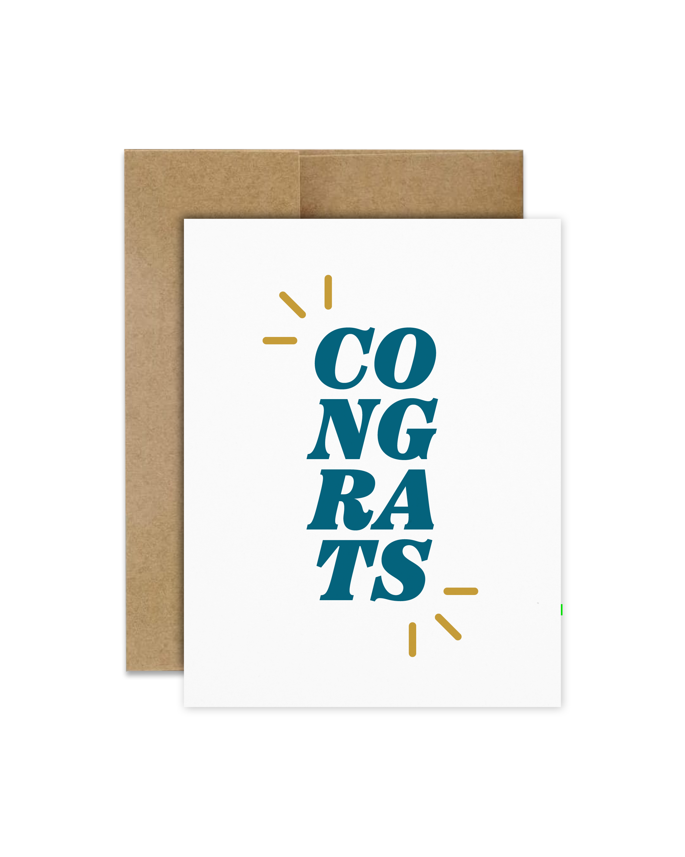 Congrats Greeting Card (Blue)