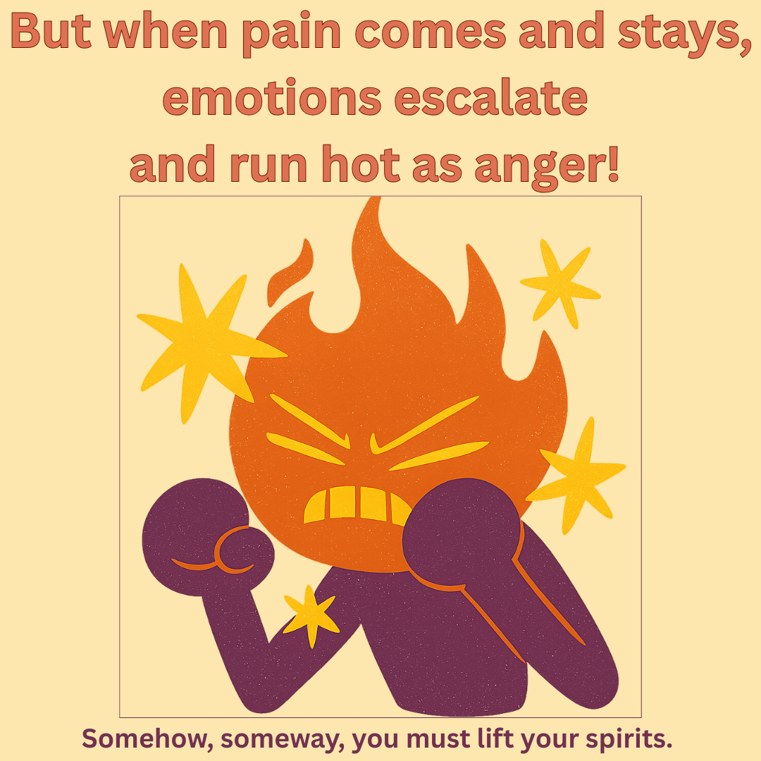 Angry at your pain?