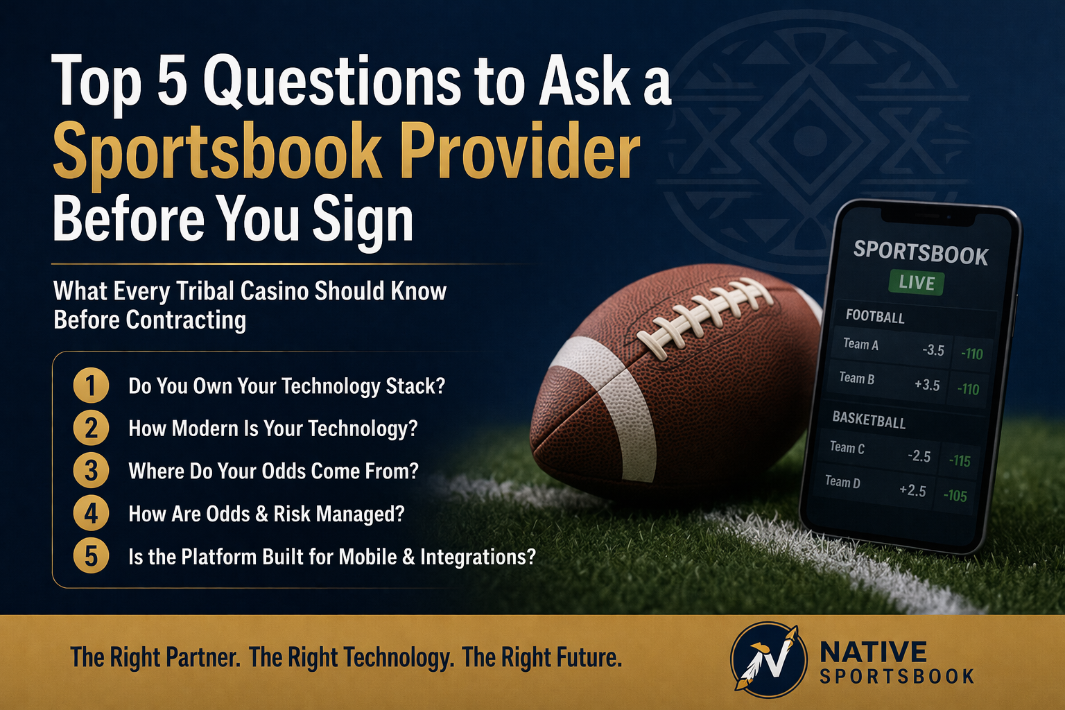 Top 5 questions to ask a sportsbook provider for tribal casinos