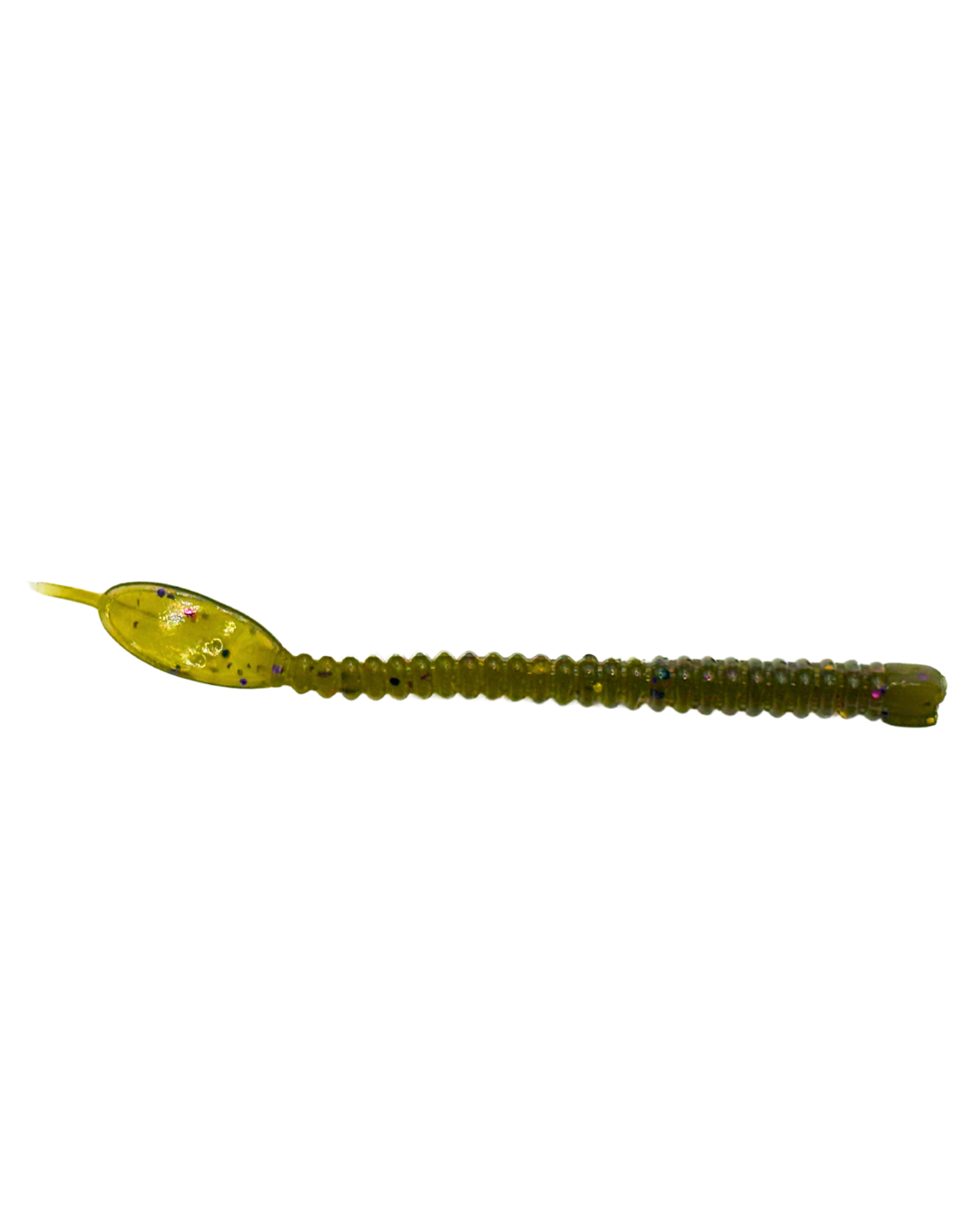 Zipper Drop Shot Green Pumpkin Copper & Purple