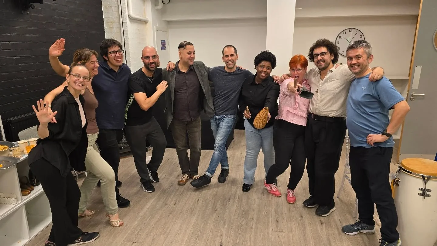 Con Tumbao's Jamming session and celebration survivors 💜

Thank you to each and every one of you for your support, for showing up, and for trusting the process of creating Con Tumbao. We're dedicated to our mission and will keep spreading love throu