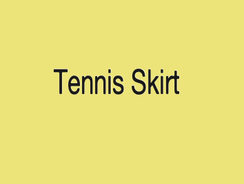 Tennis Skirt