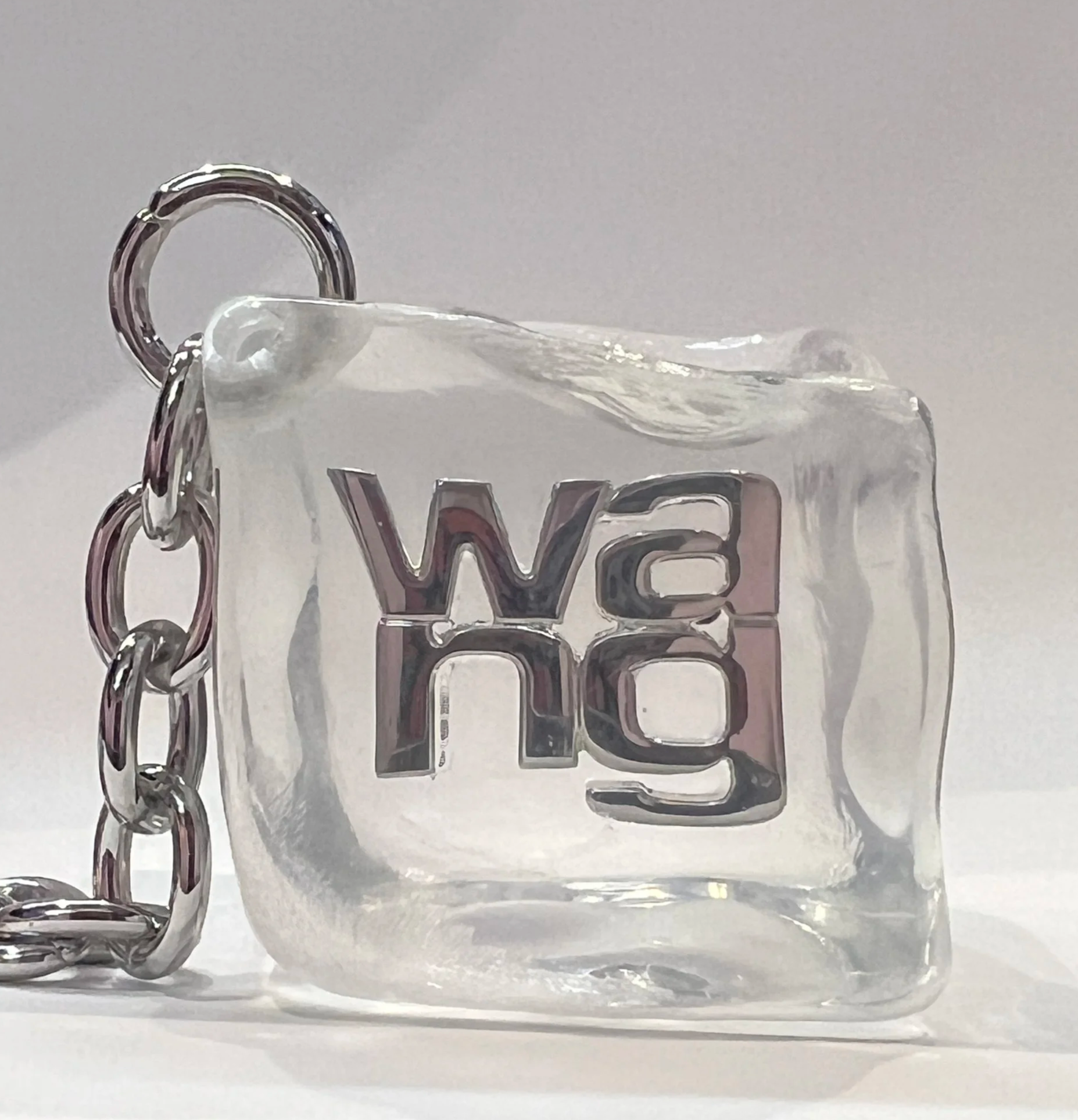 Drilled a resin ice cube to shape it into the desired form for production.