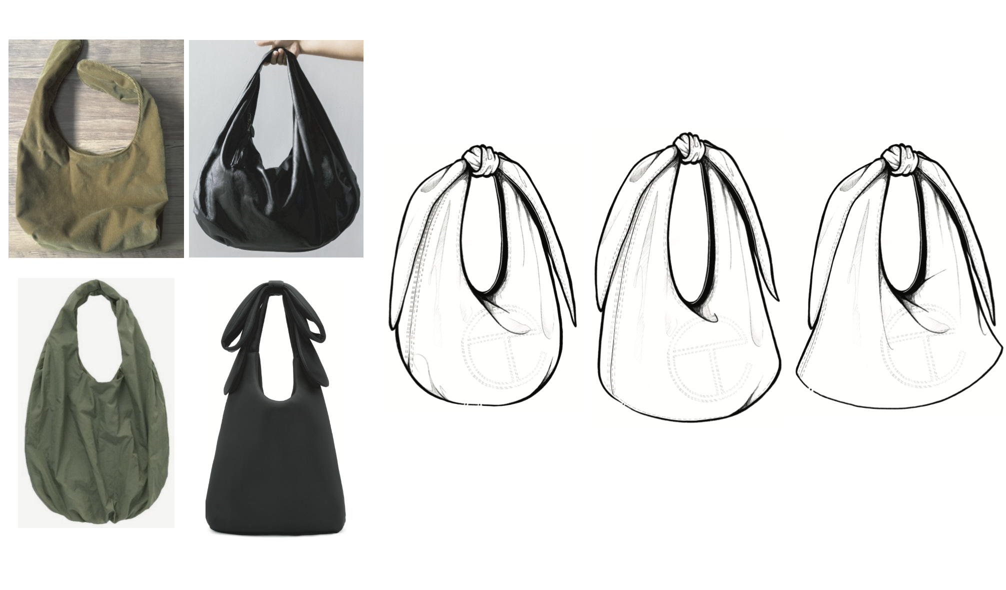 Developed early design concepts for the Small Tie Bag.