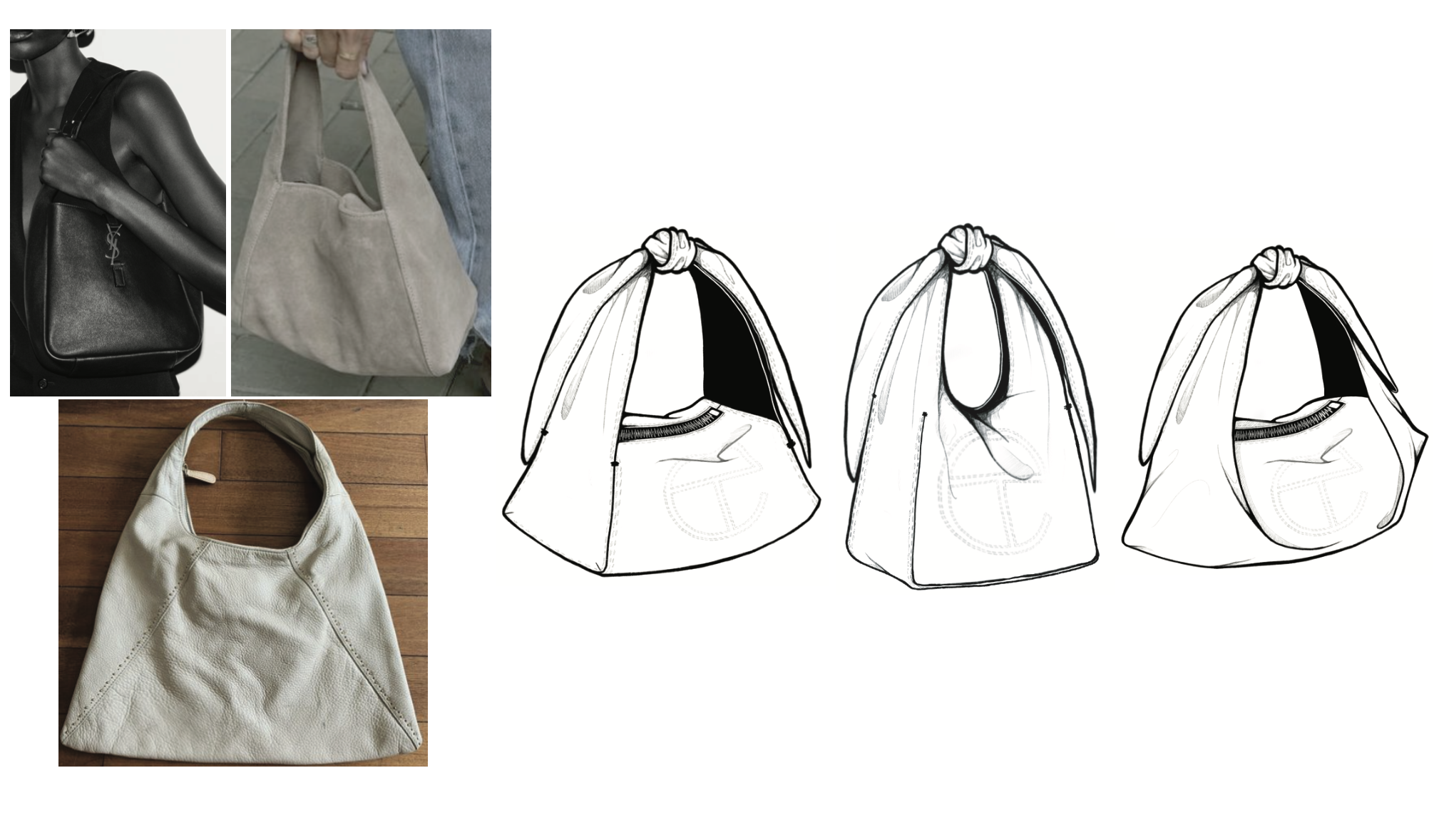 Developed early design concepts for the Small Tie Bag.