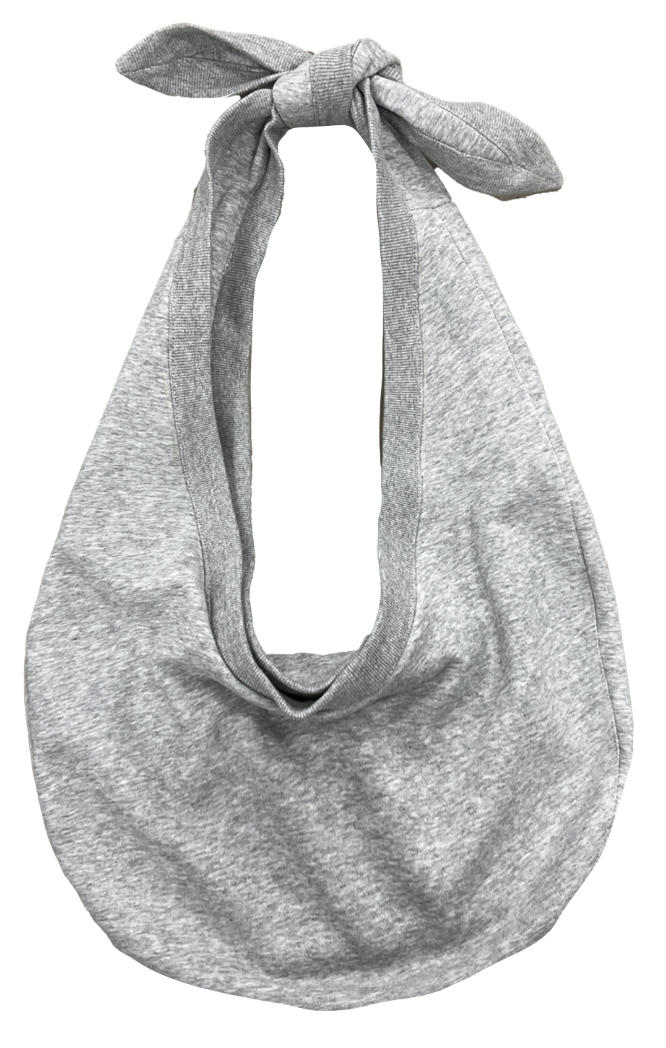 Developed an upcycled version of the Tie Bag, reconstructed entirely from t-shirts to explore sustainable material use.