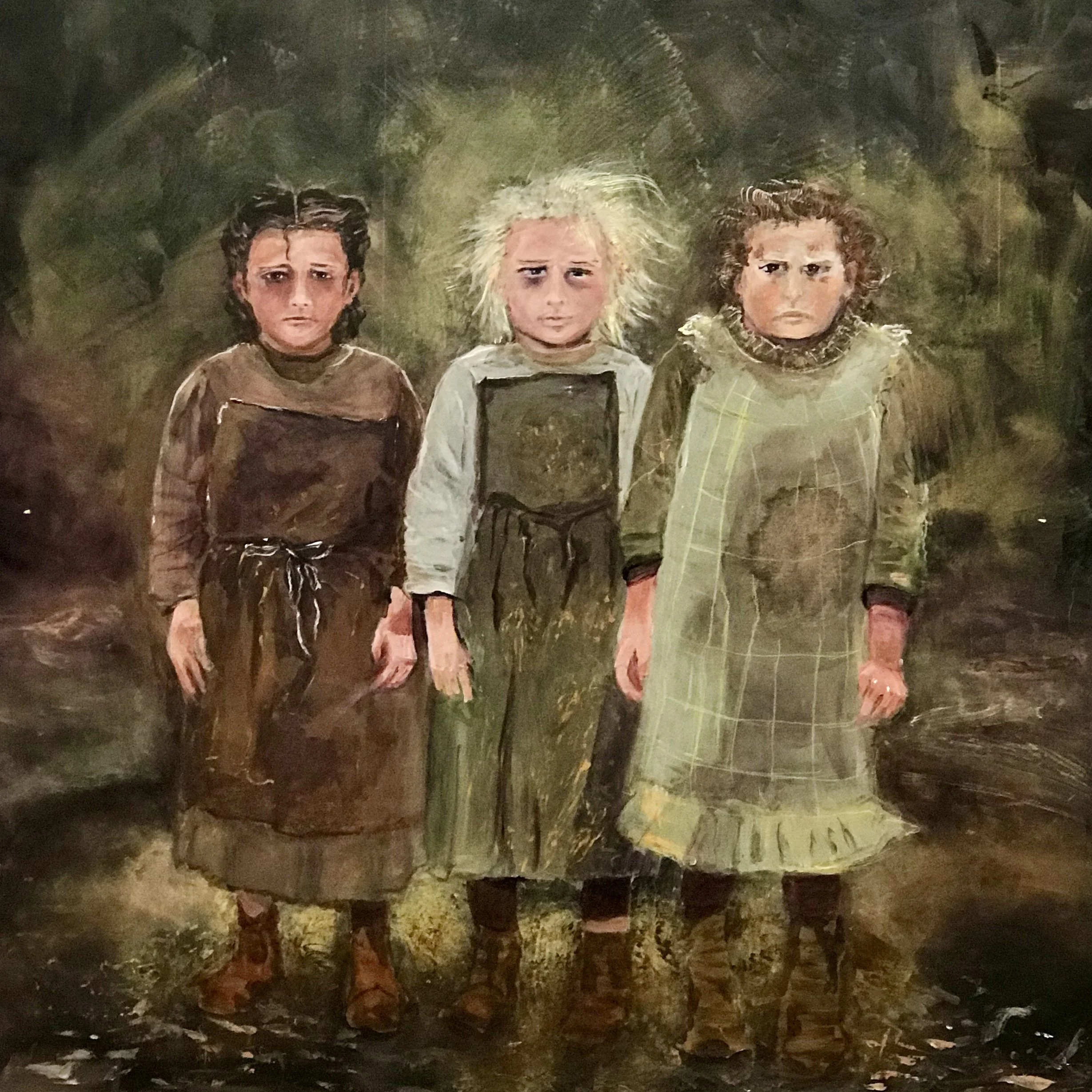 HAUNTING ME STILL, 2023, Acrylic on canvas, 48 x 48