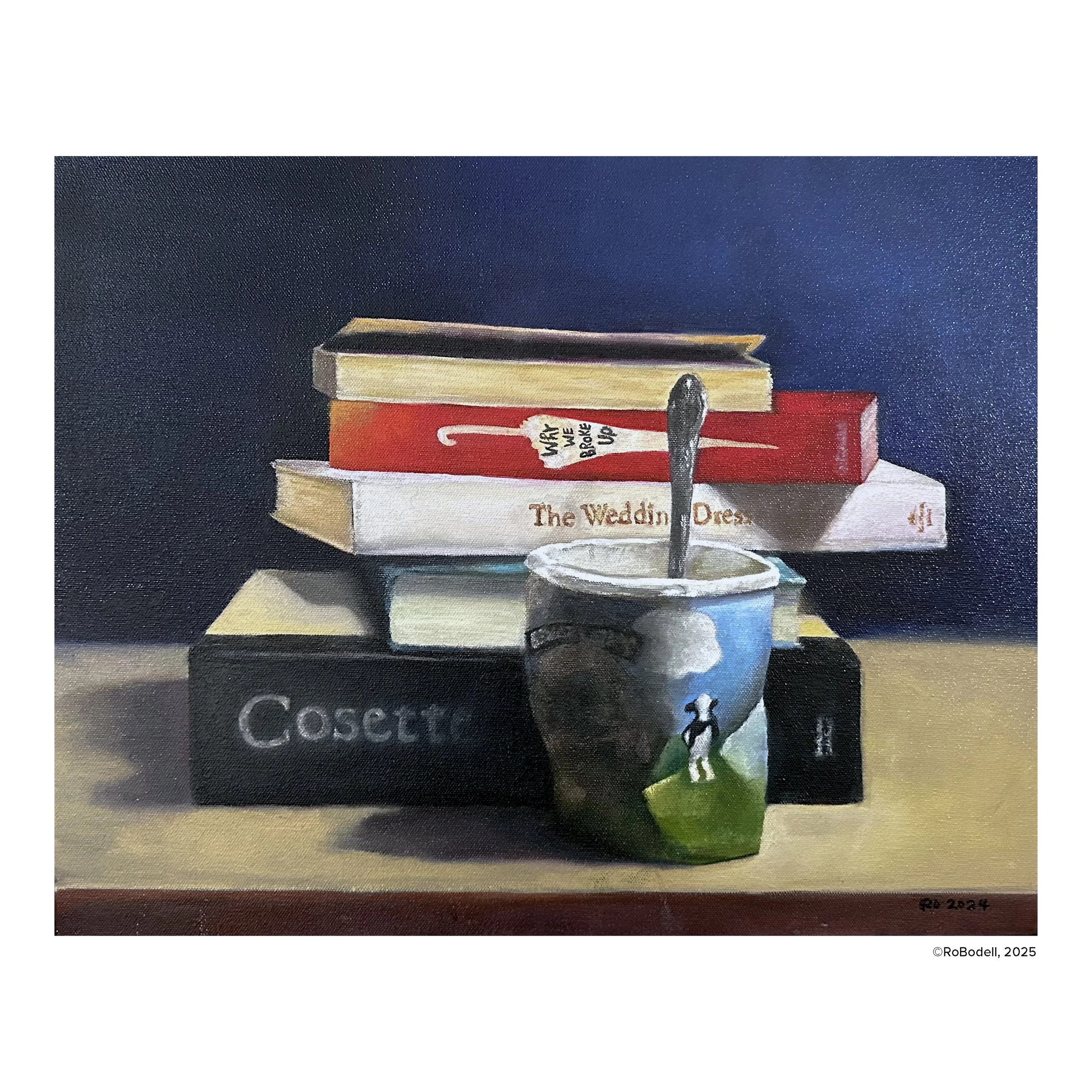 Trash & Romance, 16x20, Oil on Canvas