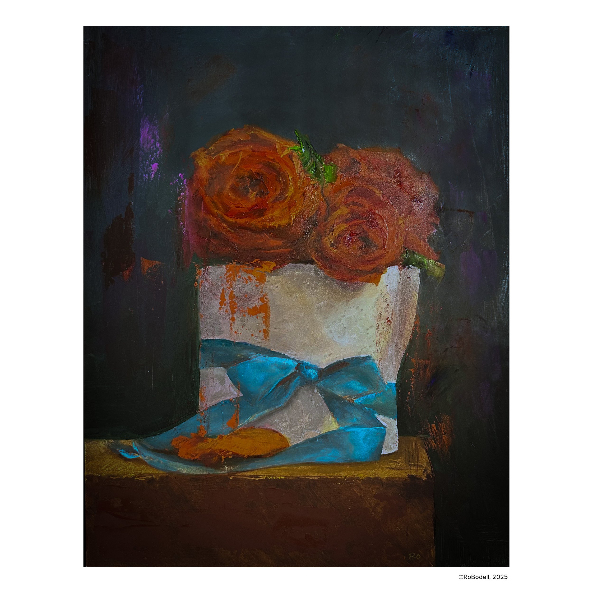 Hooray, Say the Roses, 11x14, Oil on Board