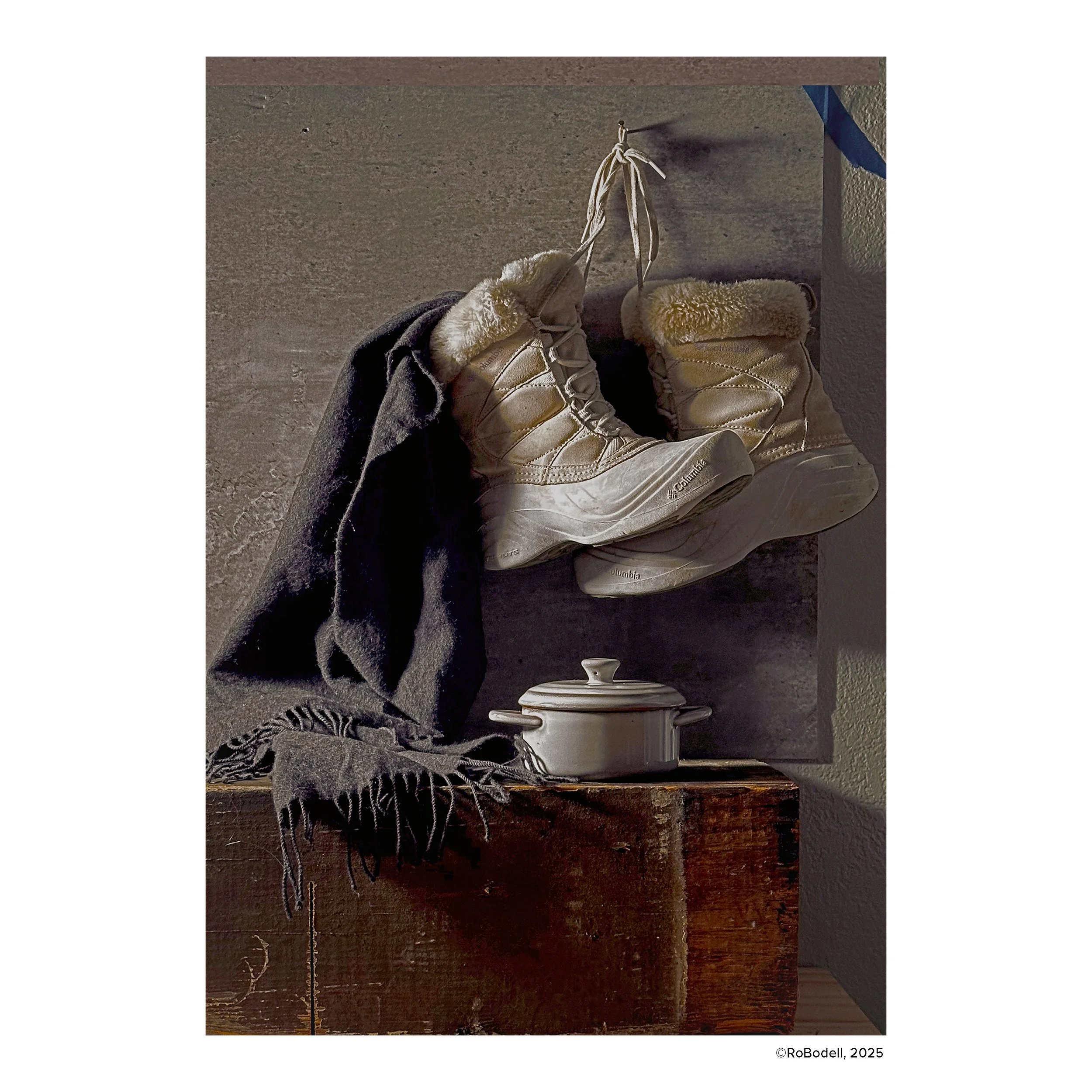 Commission opportunity; Seasons Series: Half Past January, 24x36 Oil on Canvas