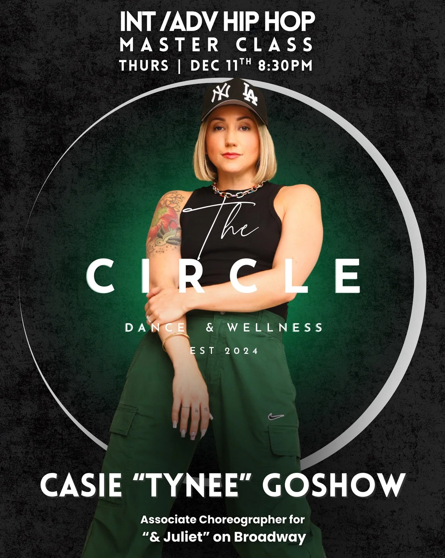 Our first December maser class is with the incredible Casie &ldquo;Tynee&rdquo; Goshow. Casie has worked side by side with various artists such as TT The Artist, Lil NAS X, Chris Porter, Chris Brown, Lil John, Karmin, PSY, French Montana and was a La