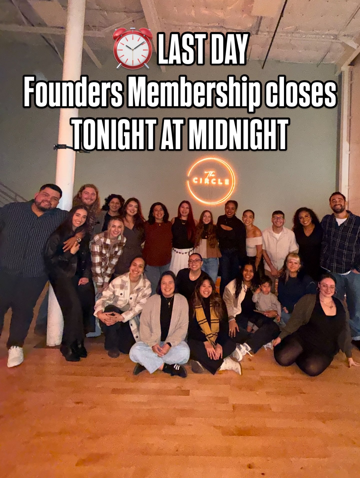 Six hours lefts to become an Inner Circle Member 😮&zwj;💨🫶🏼💫

Our Founders Membership is designed for those who are ready to fully commit to their training, wellness, and growth inside The Circle. This is our only unlimited membership and it carr