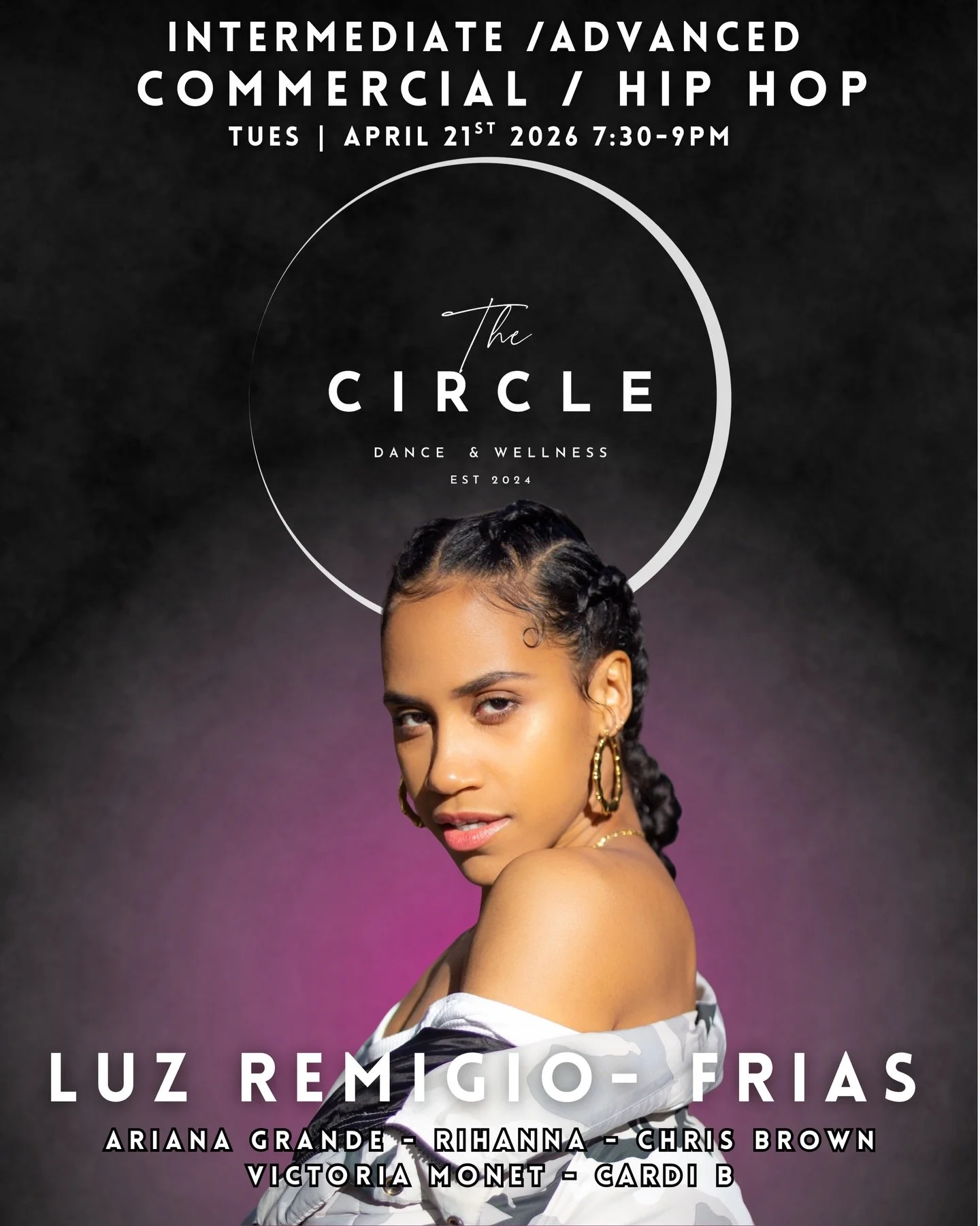 We have two HITTERS coming into The Circle this month and you DO NOT want to miss this. Their collective bio reads like a who&rsquo;s who of Hollywood and even brighter than their talent and credentials are their hearts and skill for teaching.

Int/A