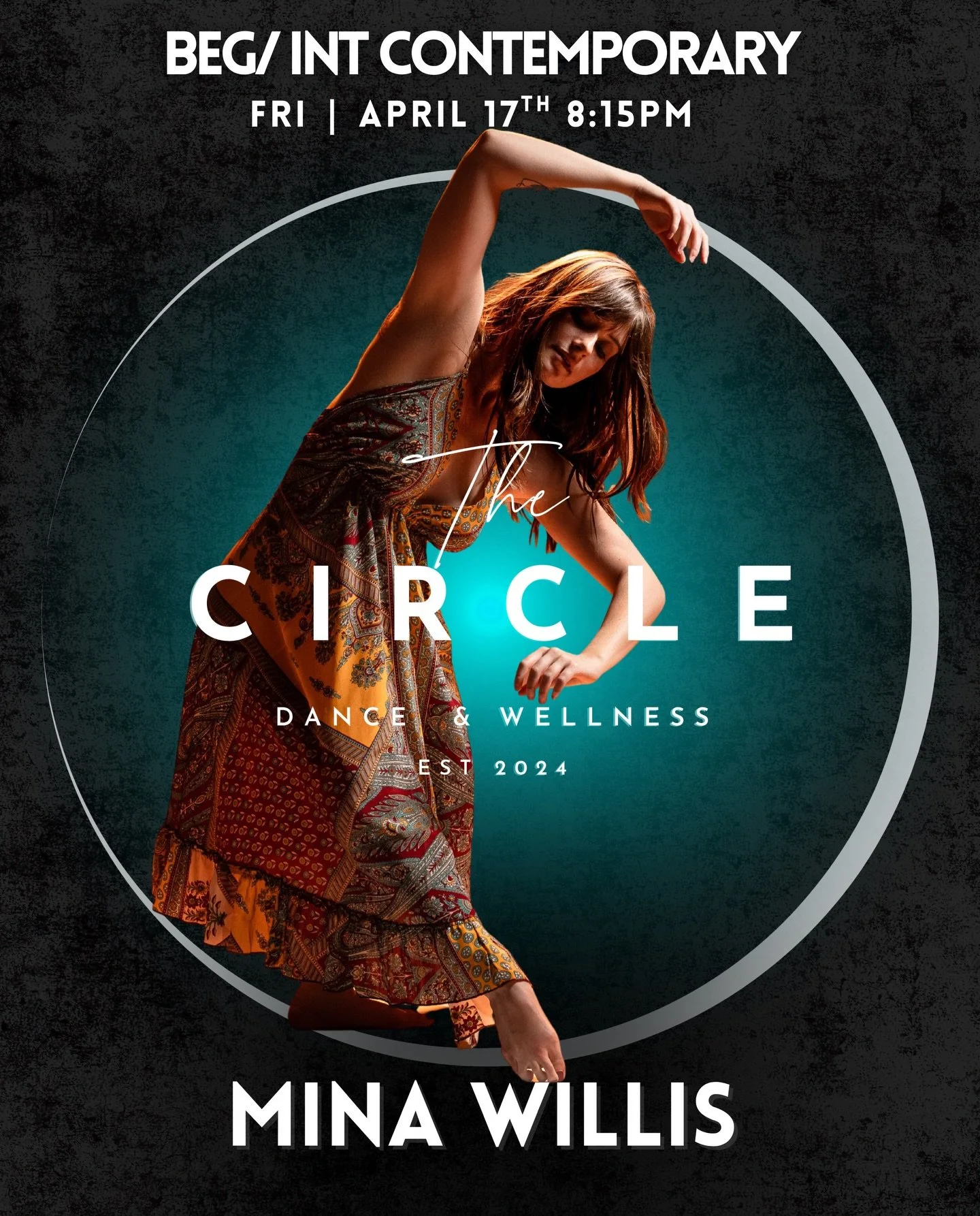 THIS FRIDAY @minawillis is back in The Circle for another beg/int contemporary pop up at 8:15 - right after slow flow yoga with @justliketrevor at 7!
Don&rsquo;t miss out 😮&zwj;💨 
Sign up now at www.TheCircleStudiosa.com