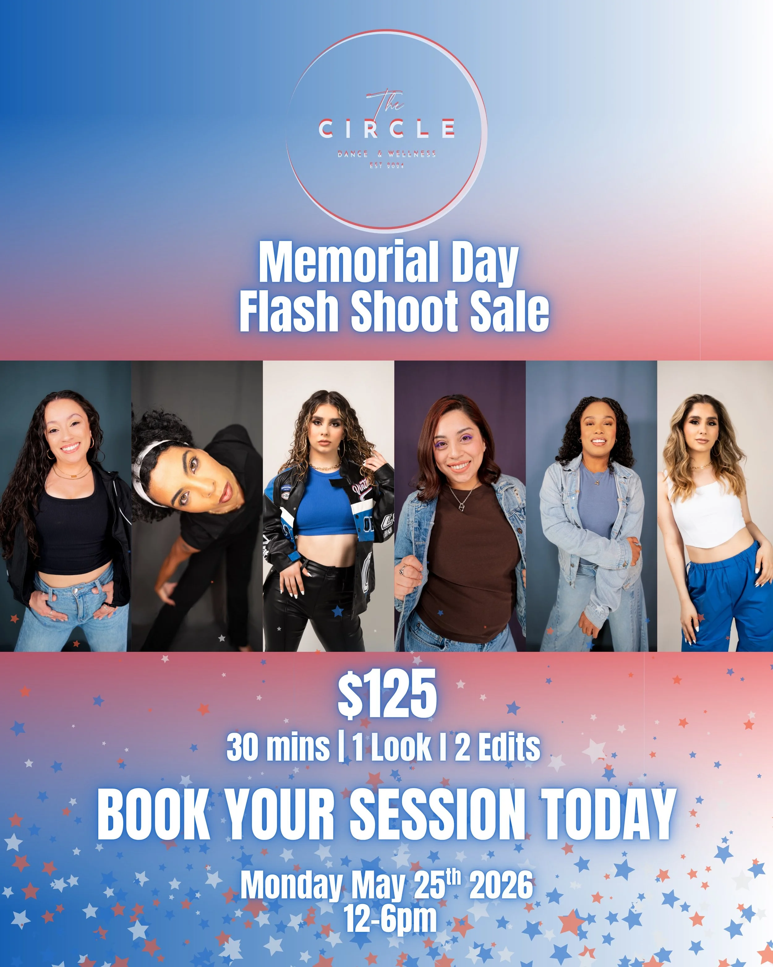 MEMORIAL DAY HEADSHOT SALE 🇺🇸✨

Ready to refresh your look, update your portfolio, or finally get the photos you&rsquo;ve been putting off?

Join us on Memorial Day from 12&ndash;6 PM for exclusive mini headshot sessions:

&bull; $125
&bull; 30 min