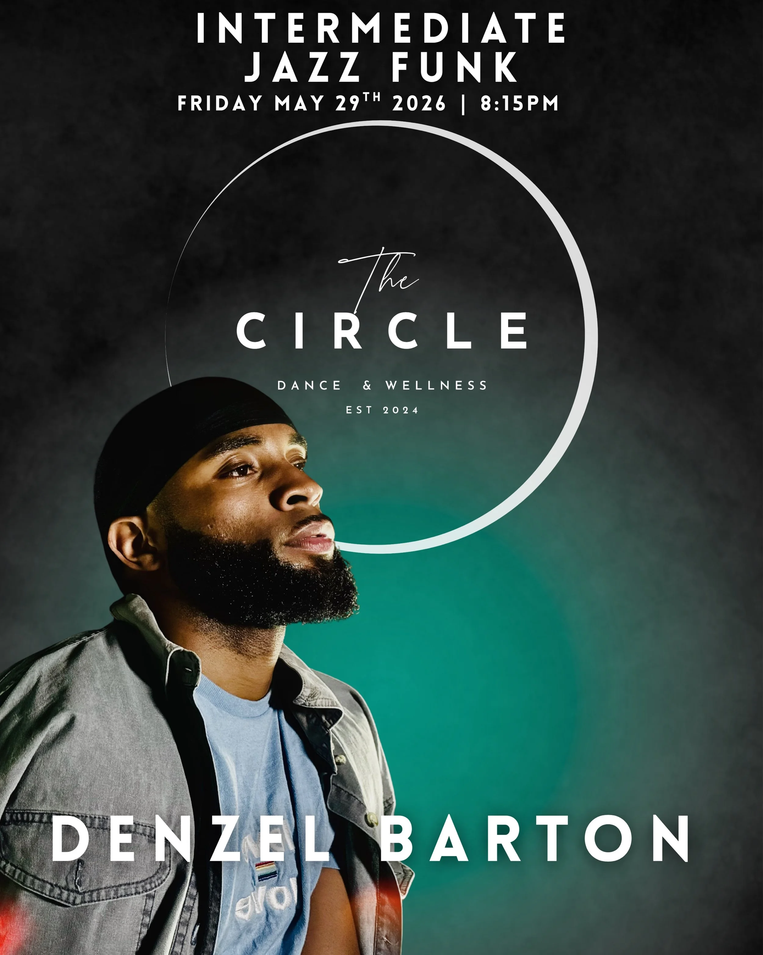 This Friday at 8:15 we have a POP UP with @iamdenzeyb! We know you all have been missing his class so make sure to sign up and drop in to put the FUN in Jazz Funk 🫶🏼🤩💫

Register now at www.TheCircleStudioSA.com &bull; registration included in mem