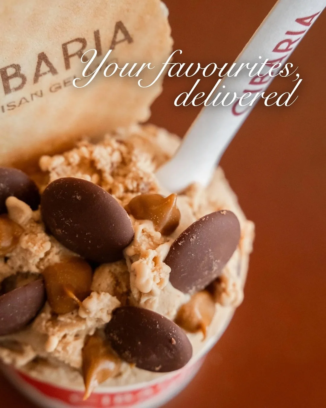 🍨 Sweet news, amici! Cibaria&rsquo;s signature gelati and sorbetti are now on Uber Eats. All your favourites, from Sicilian pistachio to banoffee pie gelato delivered straight to your door.

Midday treat? Late-night craving? We&rsquo;ve got you cove