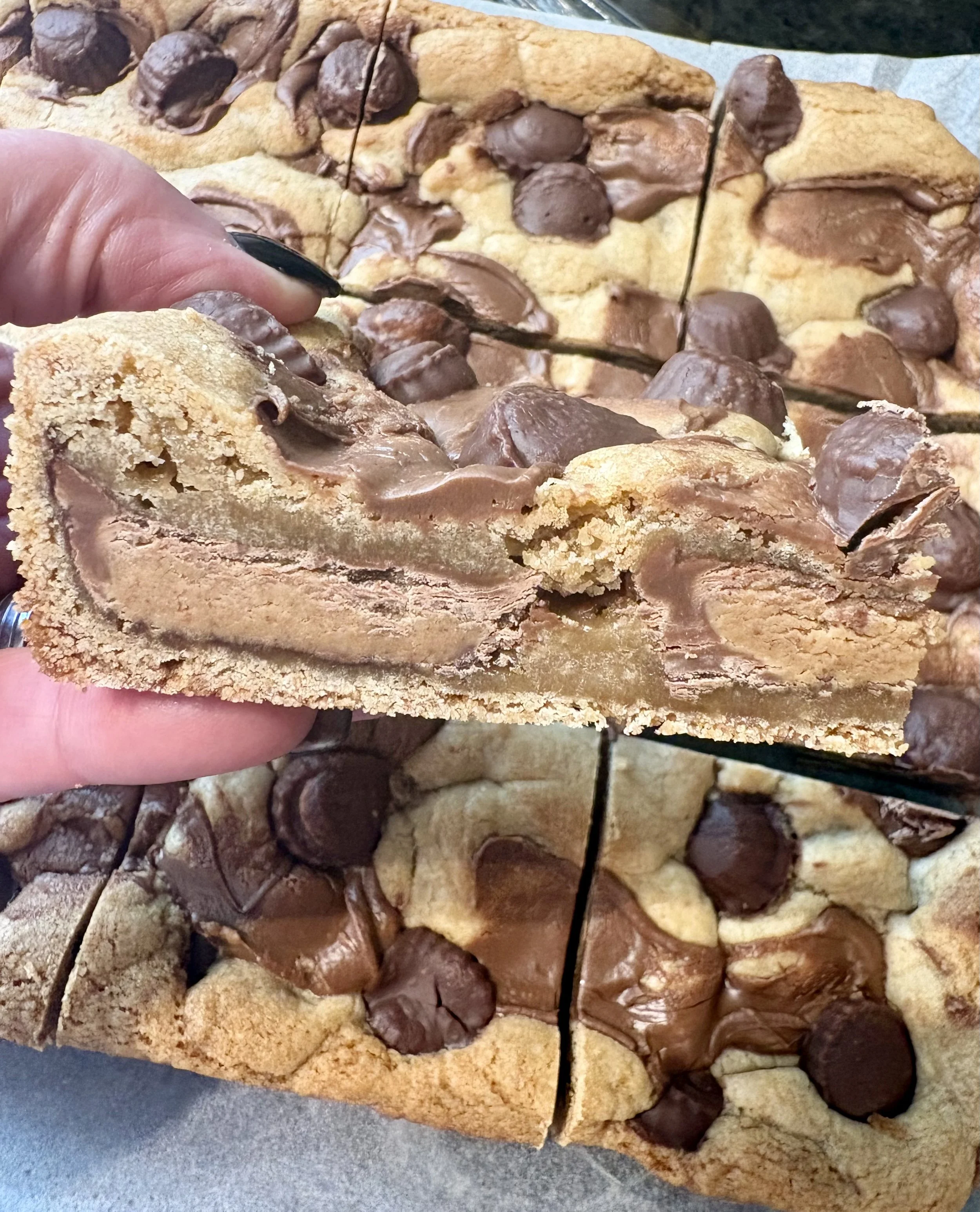 Peanut Butter Cup Blondies