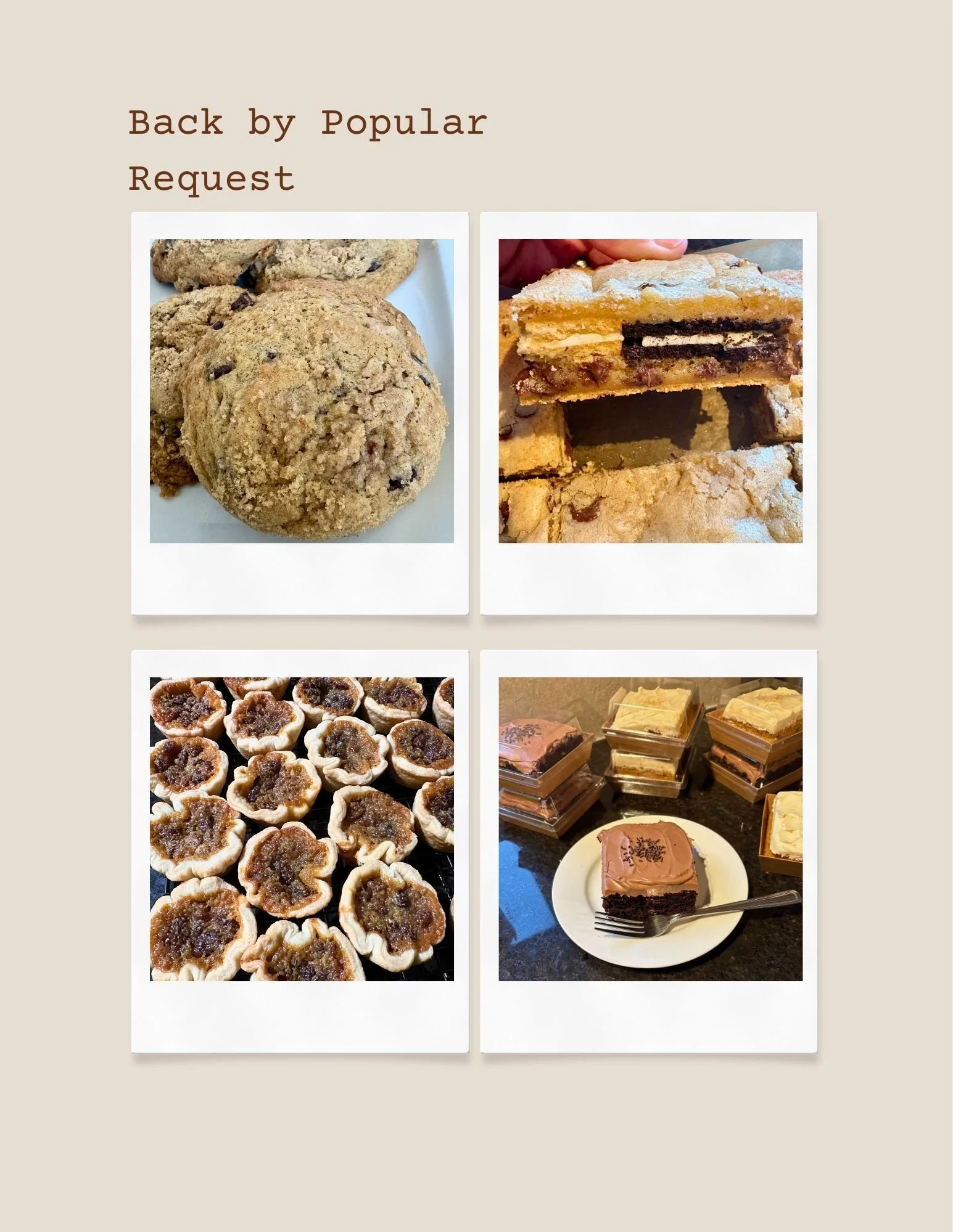 Back by Popular Request