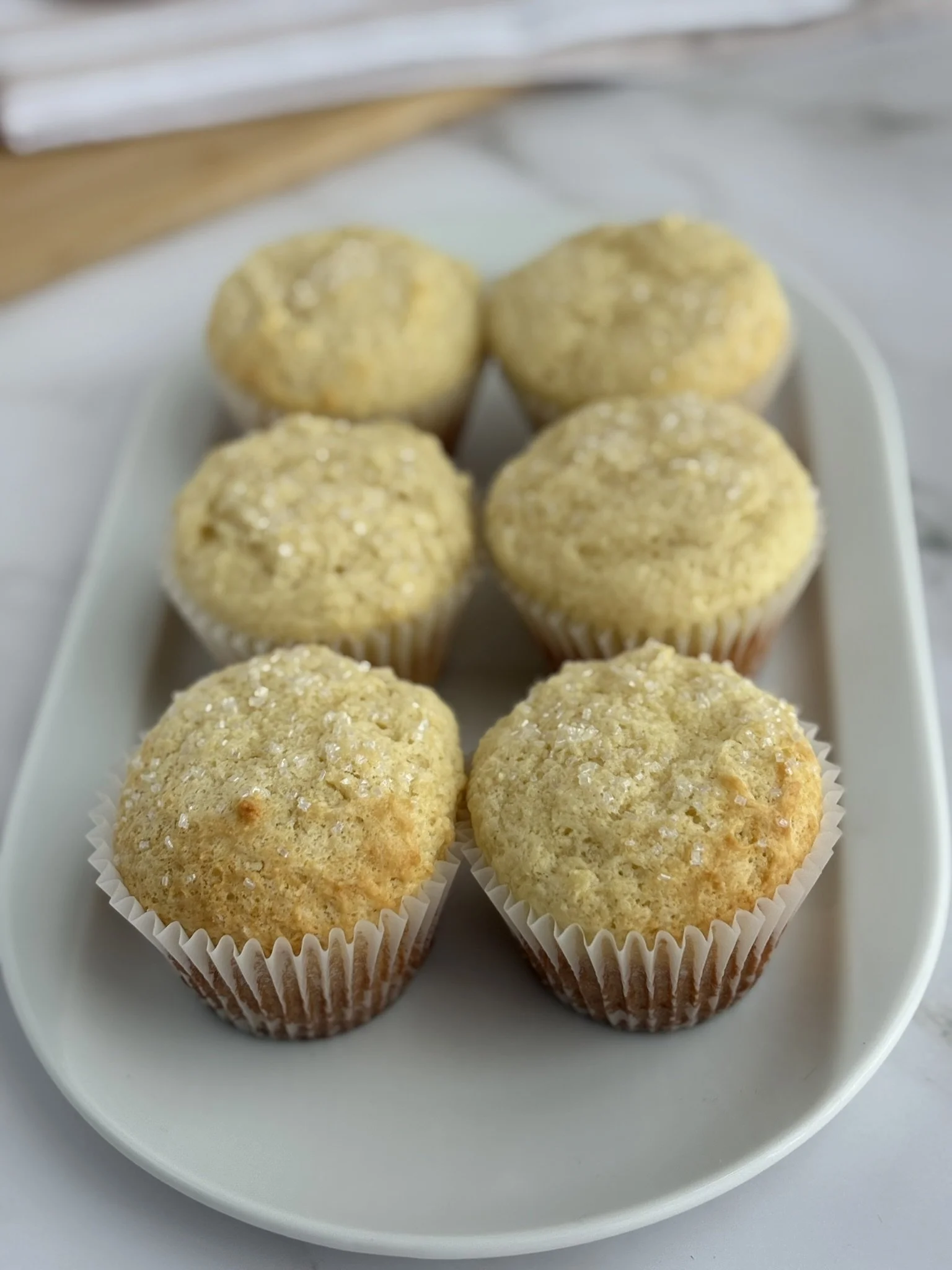 Bakery Style Vanilla Muffins