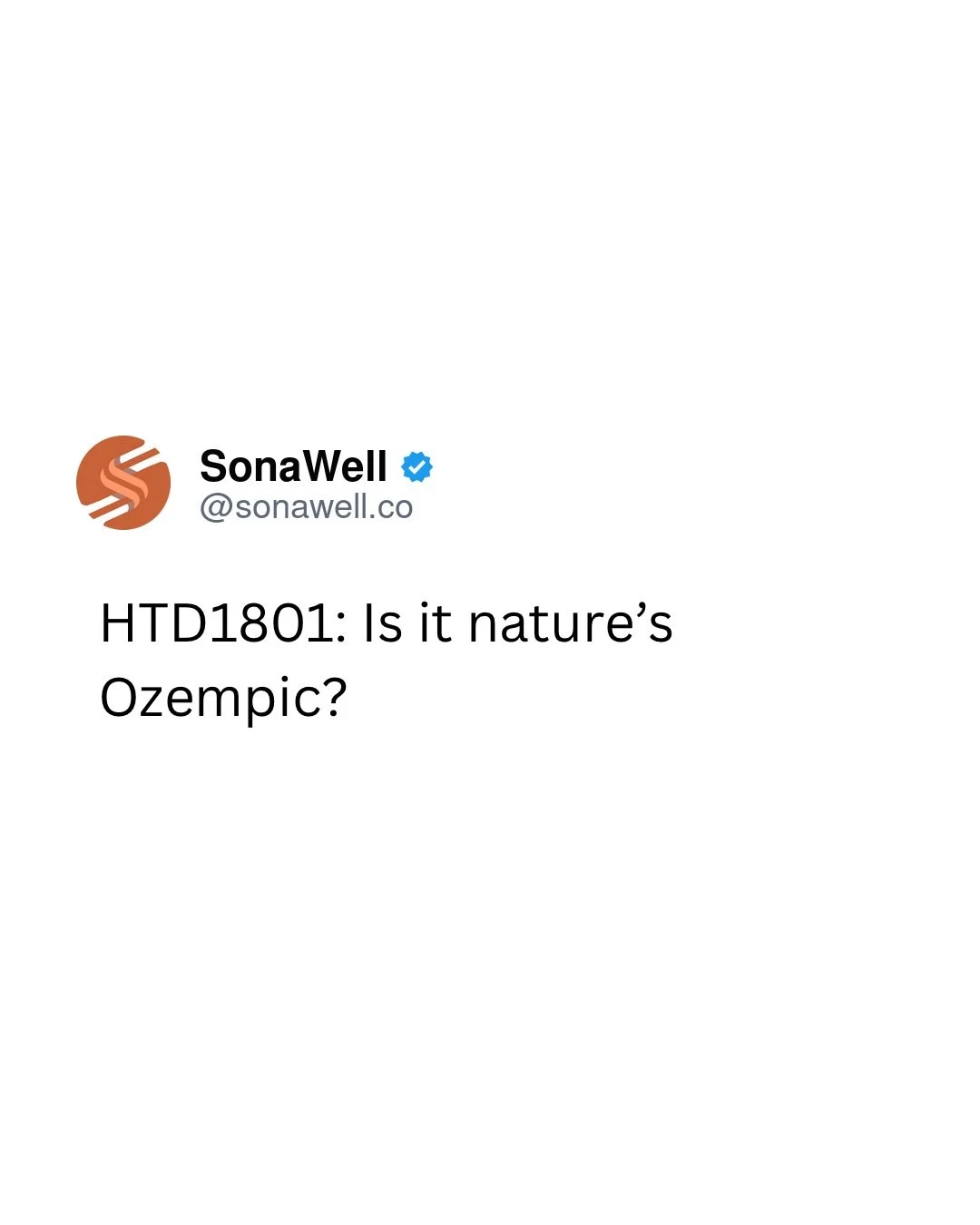 &ldquo;Nature&rsquo;s Ozempic&rdquo; sounds exciting - but what did HTD1801 actually do? 👀

In a phase 3 trial of people with type 2 diabetes already taking metformin, adding HTD1801 lowered A1c by about 1.2 percentage points over 24 weeks, compared