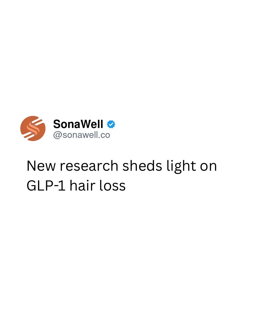 Is GLP-1 hair loss just about losing weight quickly? New research suggests the answer may be more complicated. 👀

Rapid weight loss can trigger temporary shedding. But a new genetic study found a link between increased GLP-1 receptor expression and 