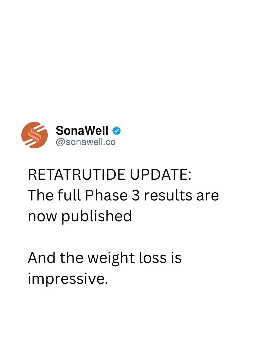 Exciting clinical research continues to come out on retatrutide, and the results are definitely getting attention.

But an important reminder: retatrutide is still investigational and is not FDA-approved.

Promising trial results do not mean a medica
