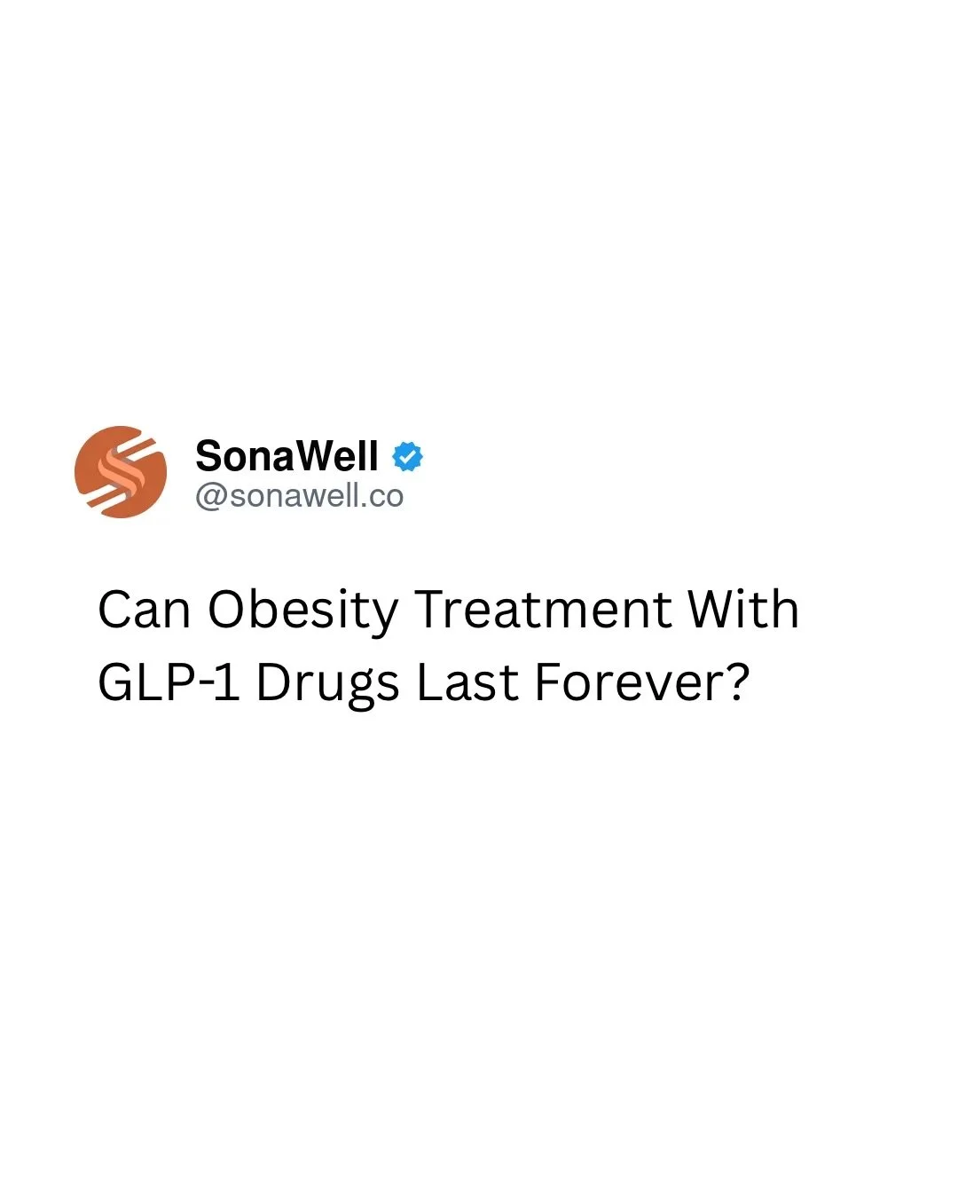 GLP-1 medications can produce substantial weight loss. Keeping that weight off is the next clinical challenge.

The strongest withdrawal studies show that many people regain weight after stopping semaglutide or tirzepatide. That supports planning for