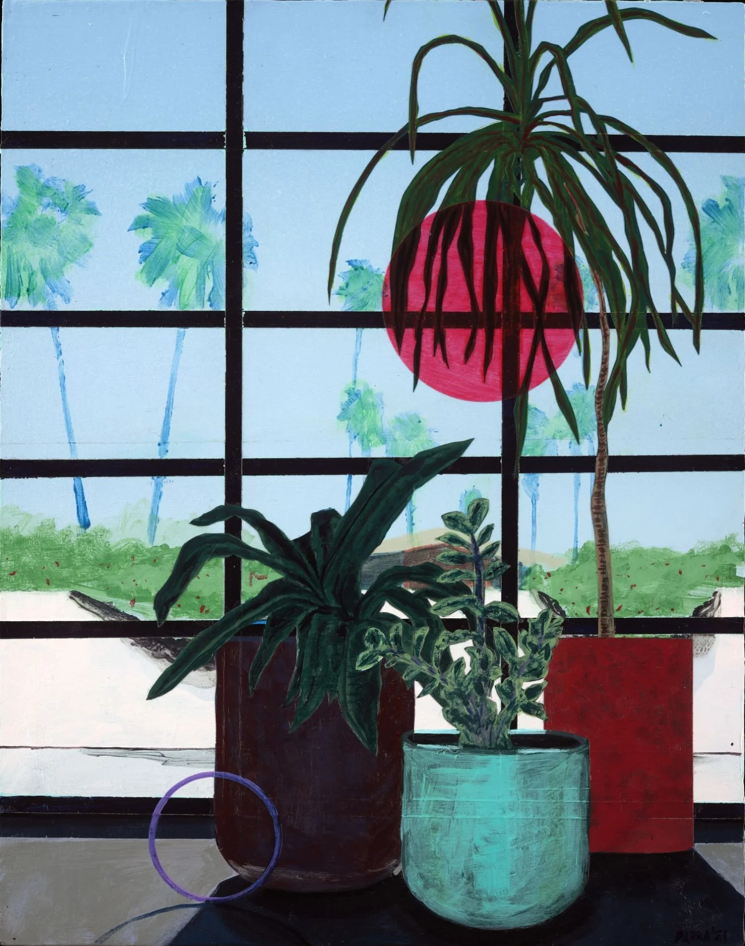Open Play Concept, acrylic on panel, 2021 by Erik Parra