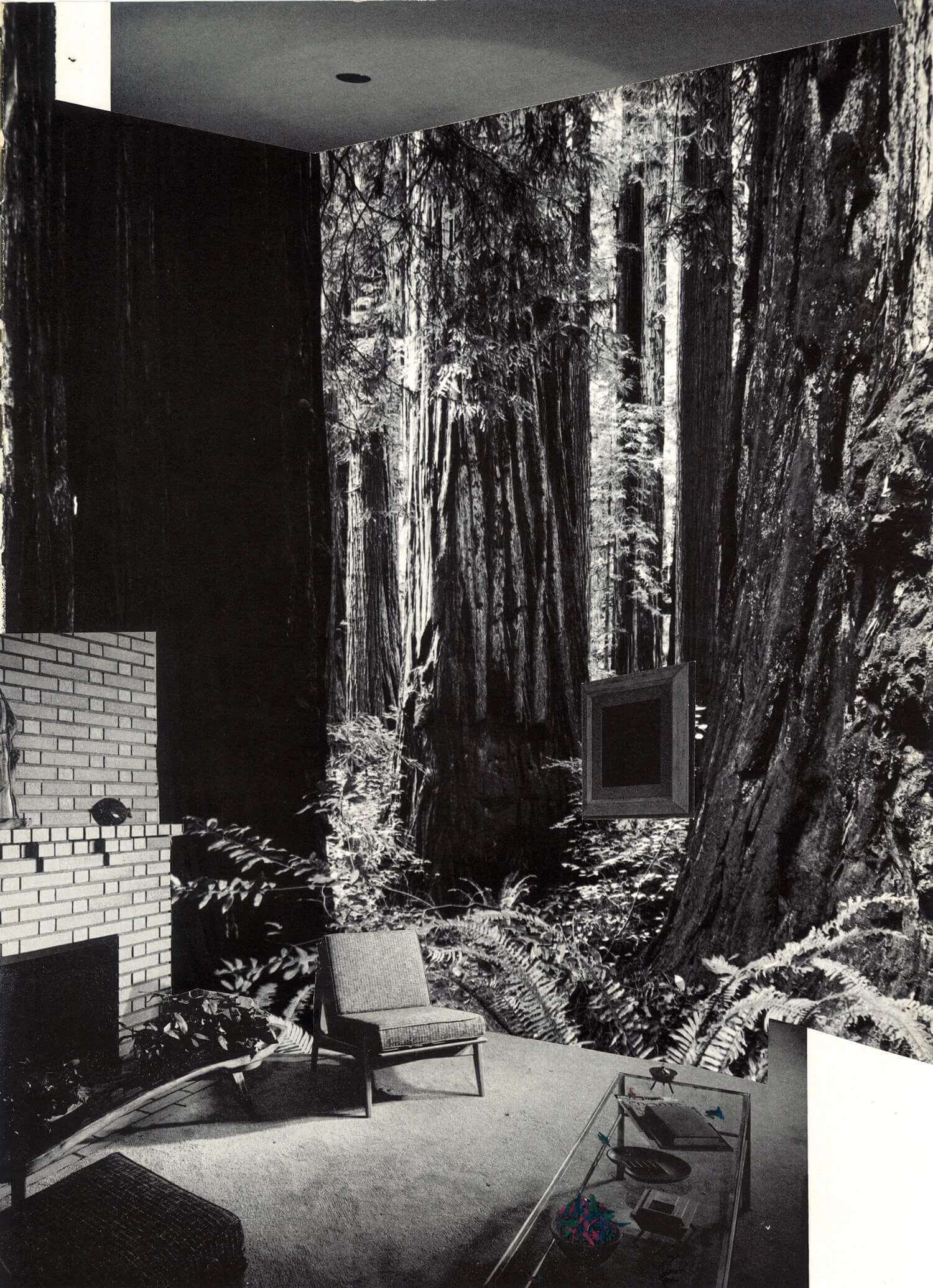 Forest for the Trees, Collage on paper, 2015 by Erik Parra