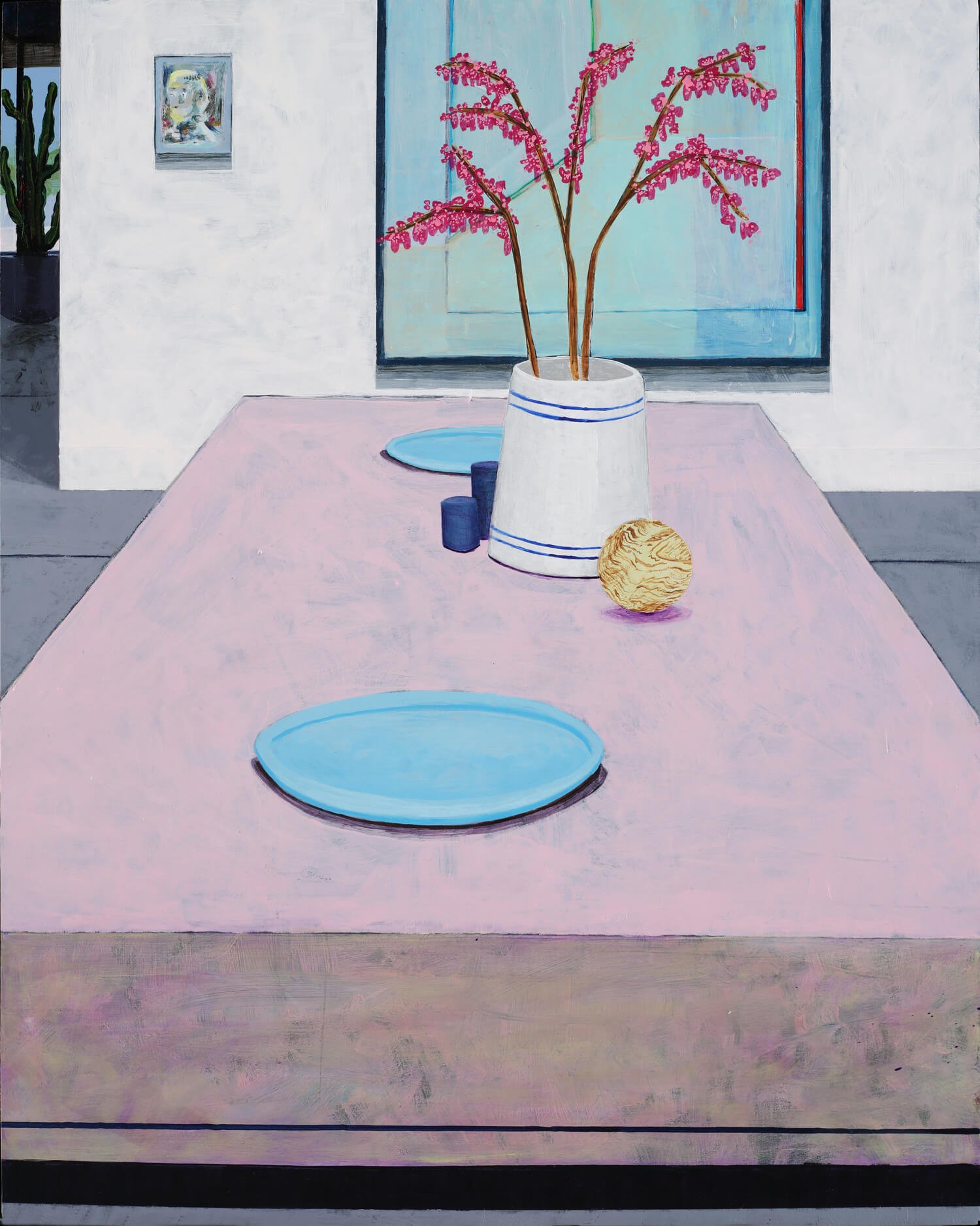 Going Dutch, acrylic on panel, 2022 by Erik Parra