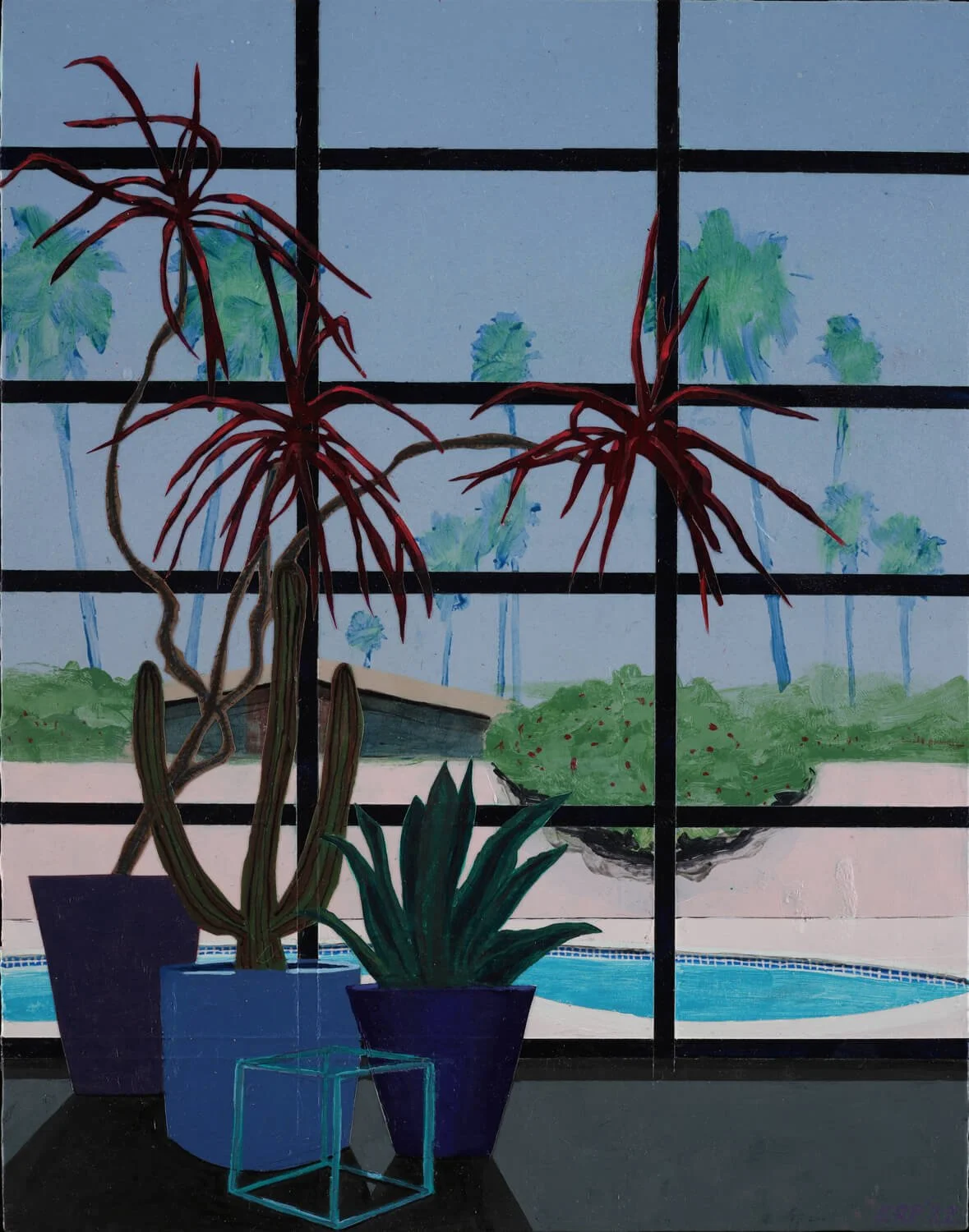 Chasing the Dragon ii, acrylic on panel, 2022 by Erik Parra