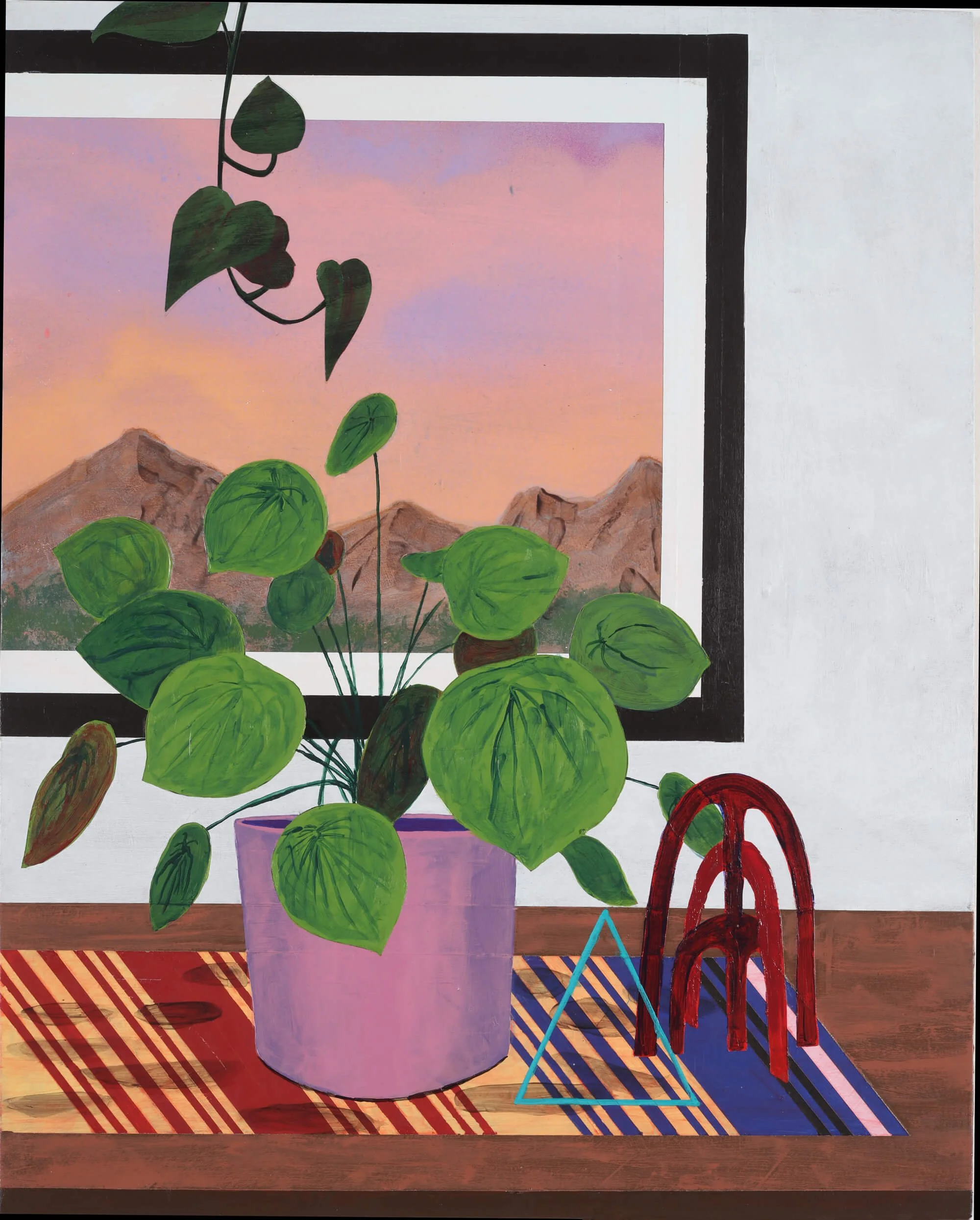 La Playa Still Life, acrylic on panel, 2023 by Erik Parra