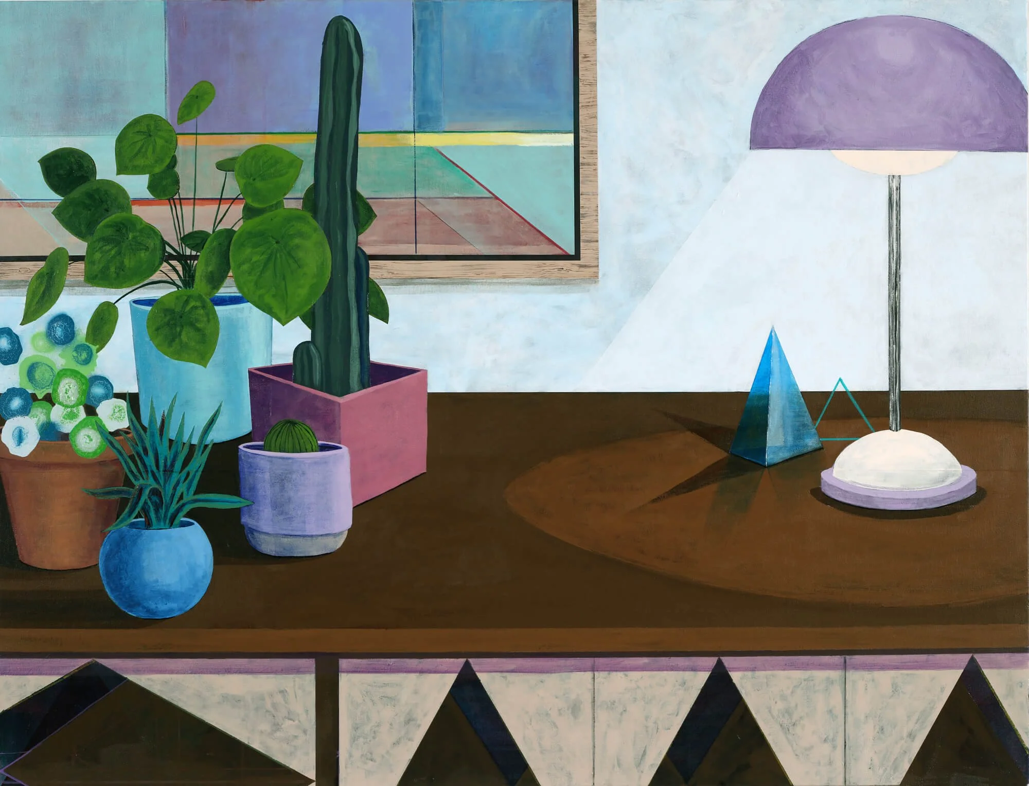 Mesa Vista, acrylic on canvas, 2023 by Erik Parra