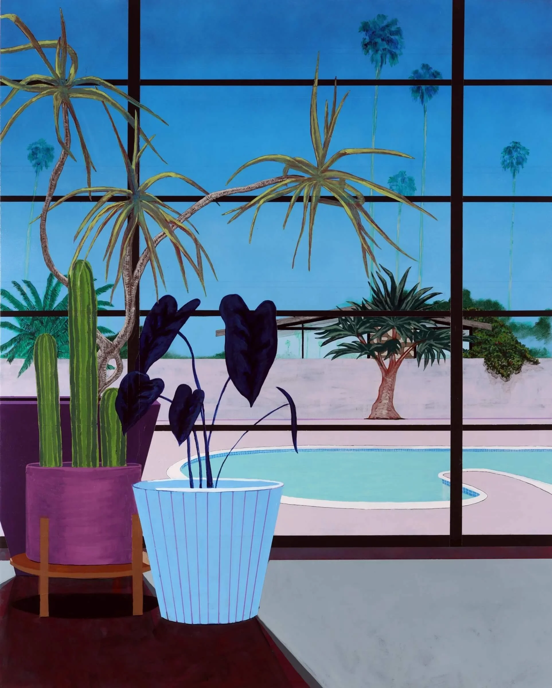 Chartreuse (Chasing the Dragon 5), acrylic on canvas, 2022 by Erik Parra